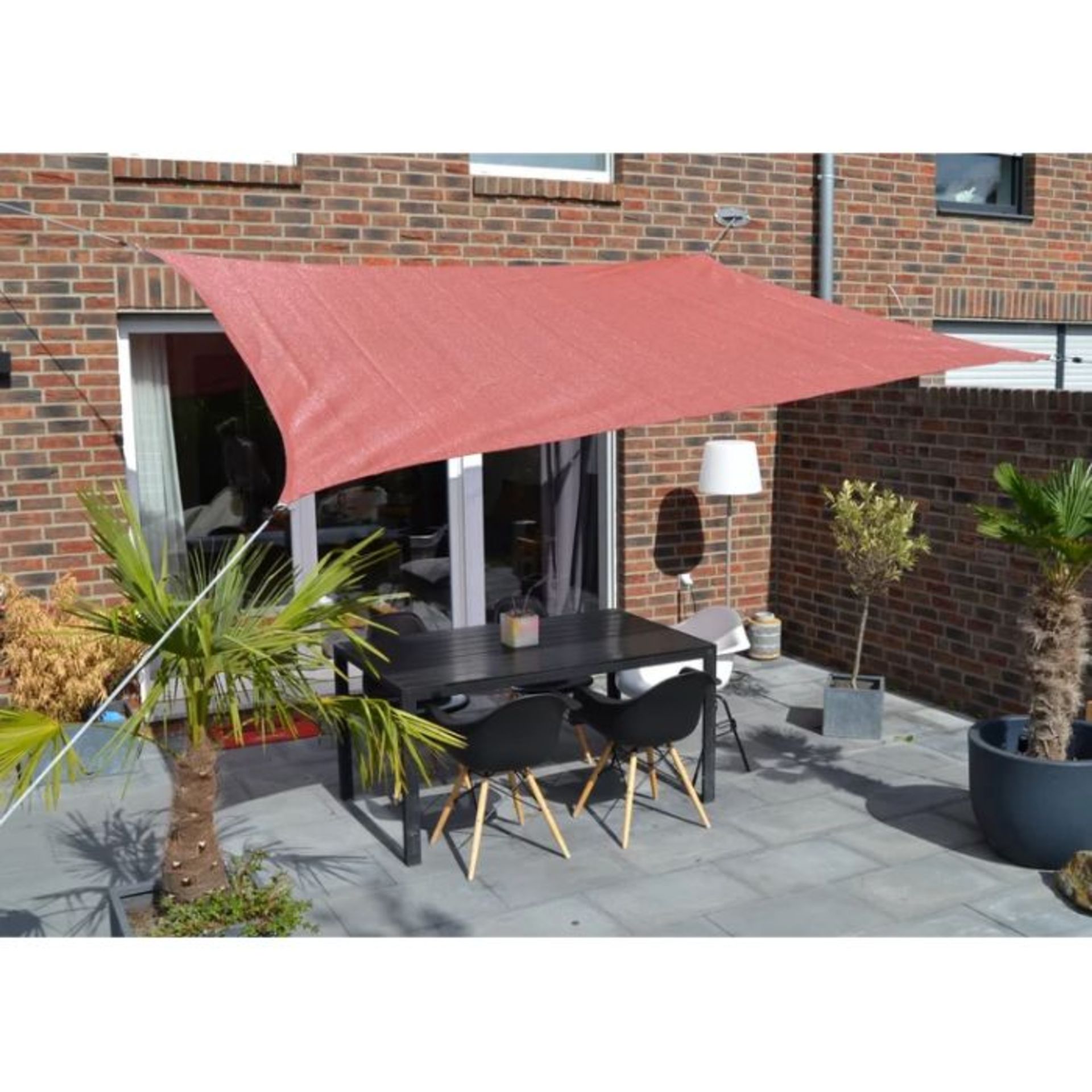 Dakota Fields , Norridgewock 3m W x 2.5m D Rectangular Shade Sail (SALMON PINK) (BOXED, RETUNR,