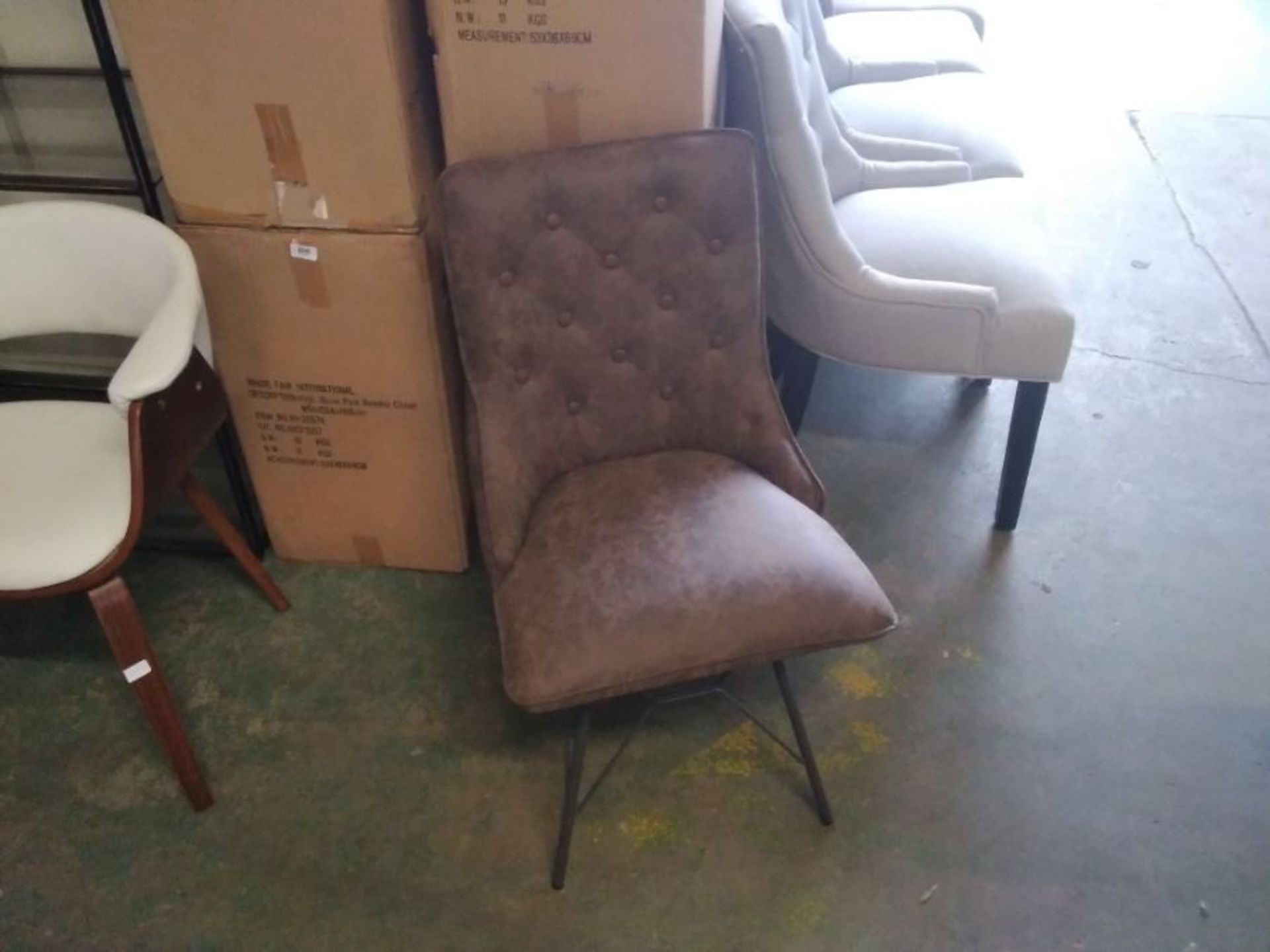 INDUSTIAL BROWN TWISTER CHAIR