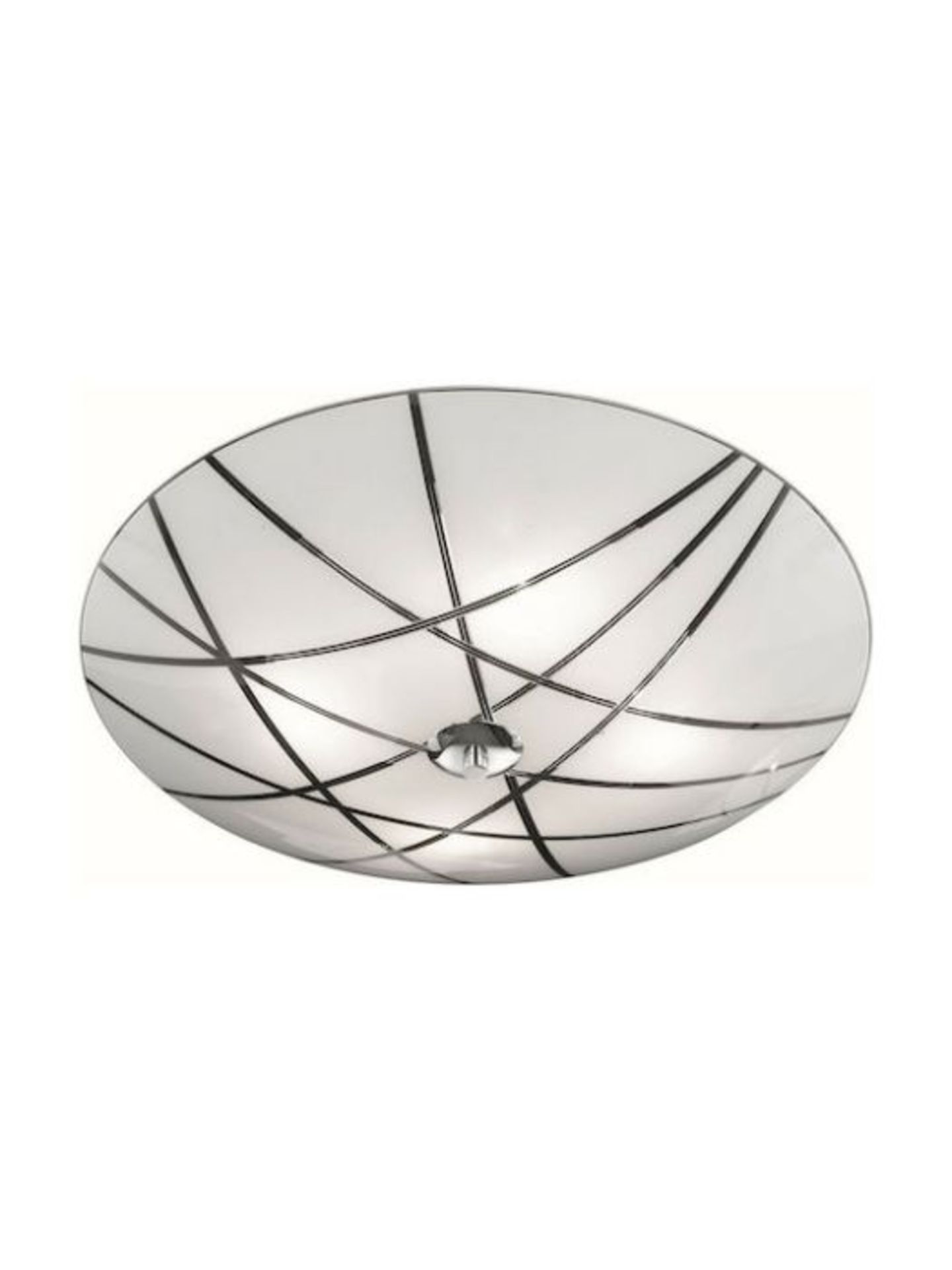 Fischer & Honsel, Mats Glass Semi Flush Mount (OPAL GLASS & CHROME FINISH) (P761/47) - Image 2 of 2