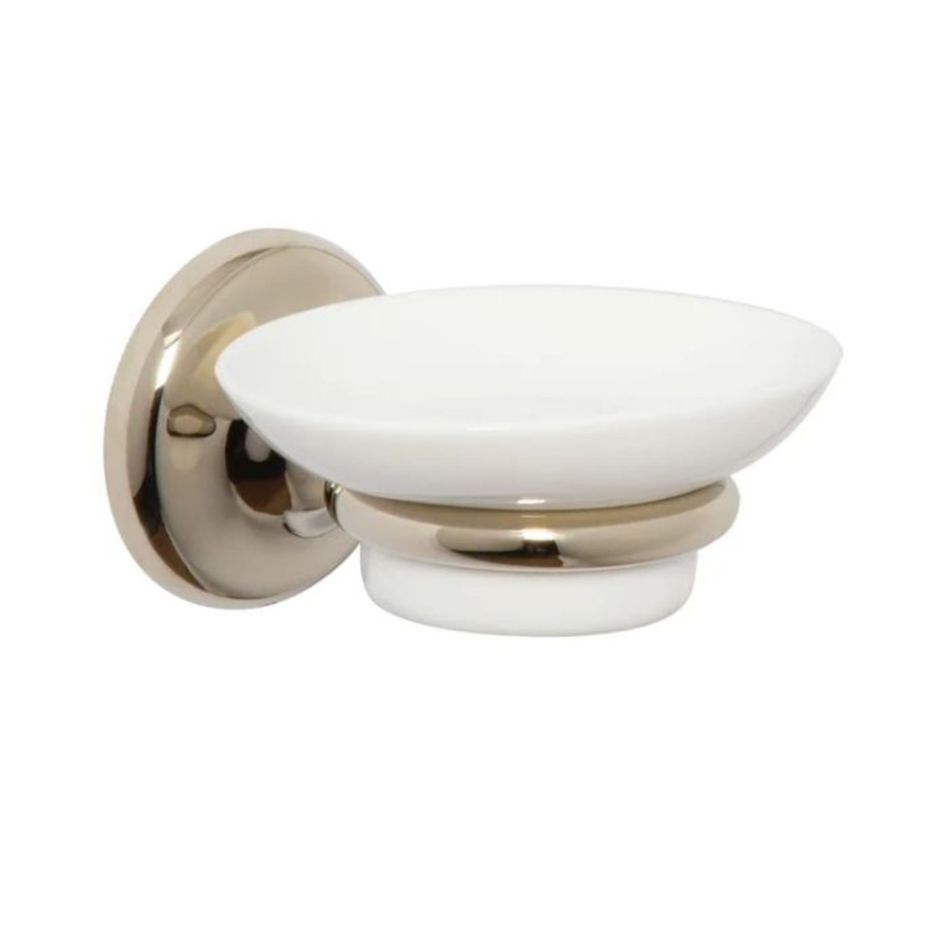 Croydex, Soap Dish (ANTQIUE GOLD FINISH) (8cm H X 13cm W X 13cm D) - RRP £31.38 (BBFY3721 - 28725/