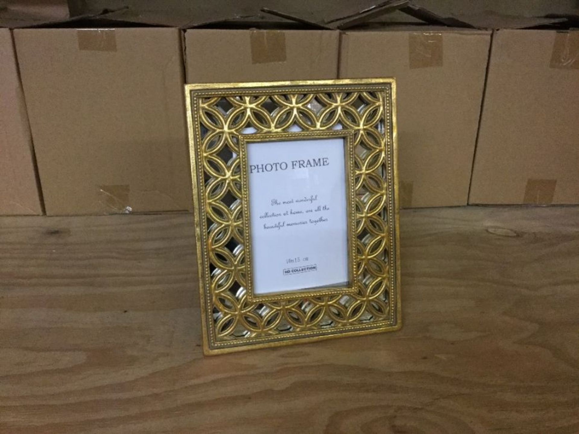 Distressed Antiqued Gold 6x4 Inch Photo Frame - RRP £25 (159 - 907724) X 8