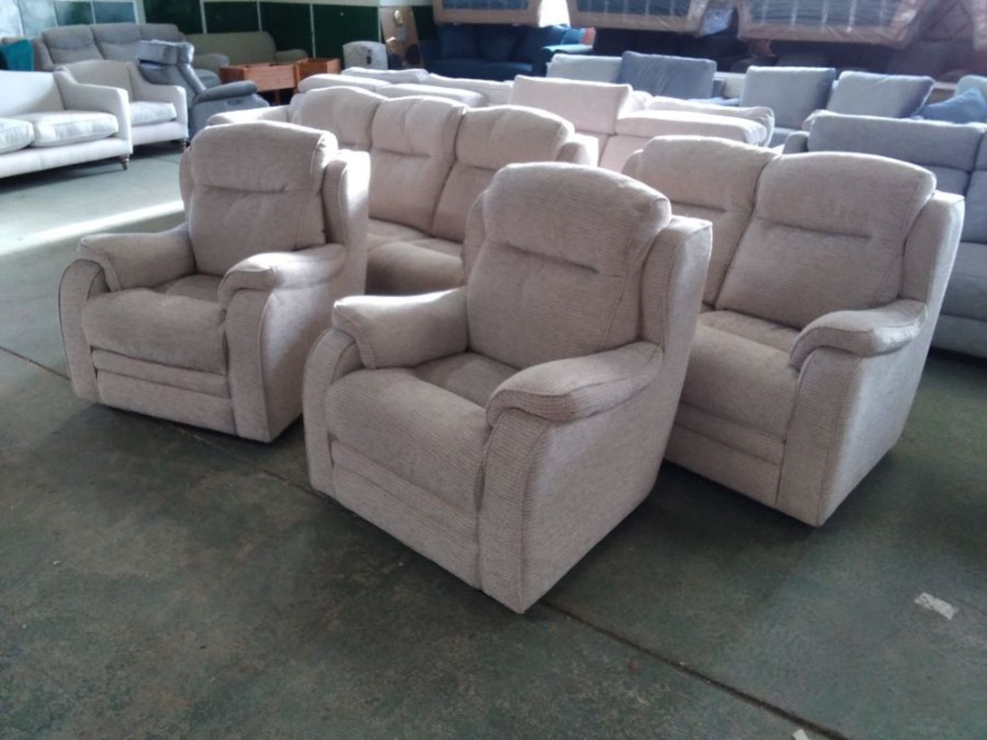 BISCUIT HIGH BACK 3 SEATER SOFA 2 SEATER SOFA 2 X