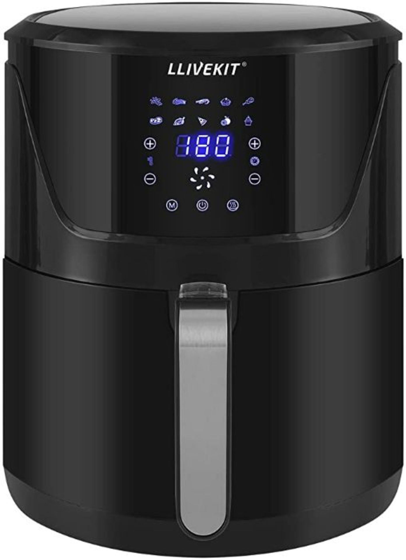 LLIVEKIT, 7L Large Digitial Touchscreen Air Fryer (BLACK FINISH) (NOT TESTED) - RRP £70.99 (WLTU1232