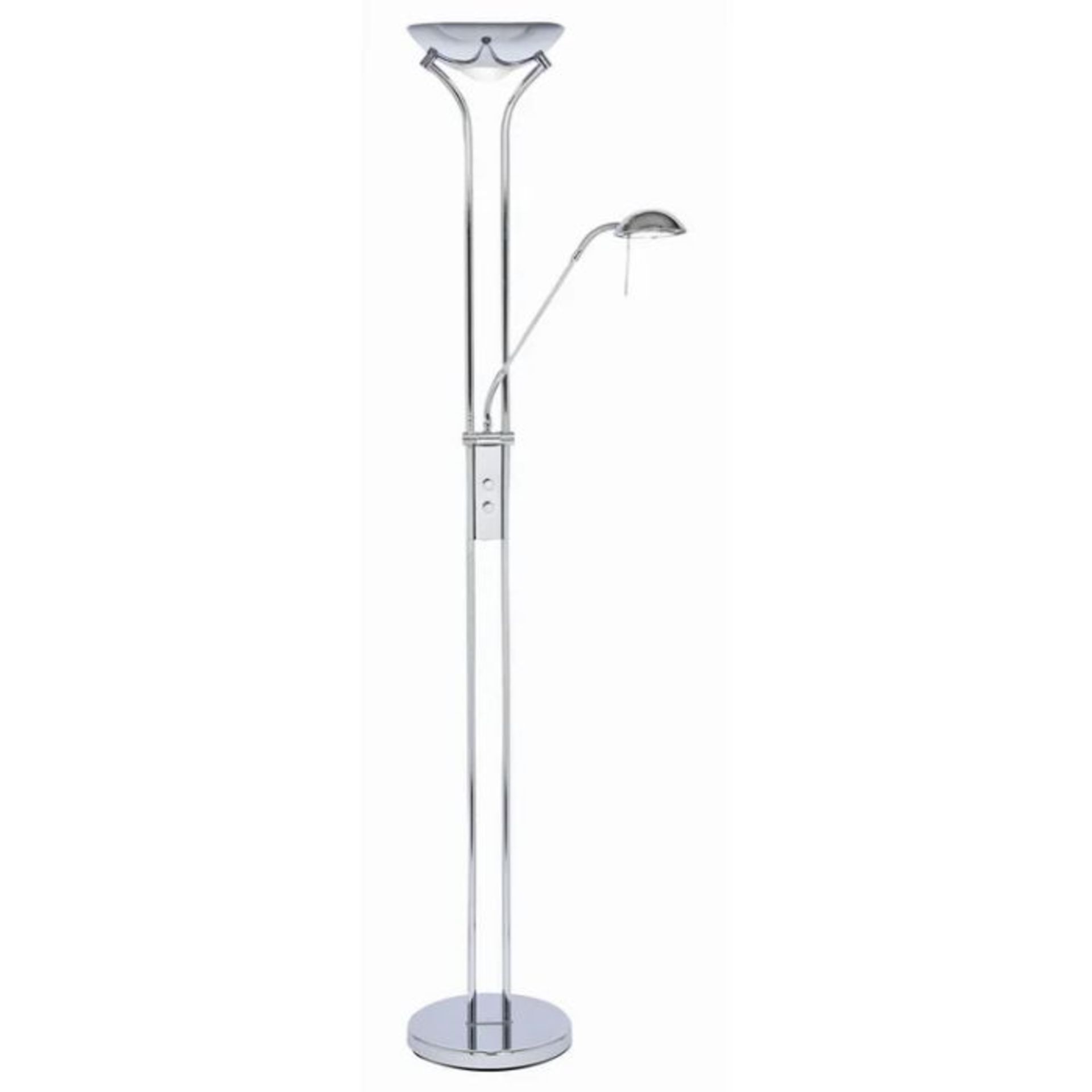 Ebern Designs, Lessard 180cm Floor Lamp (CHROME FINISH) - RRP £127.99 (OAKS1648 - 29323/6)