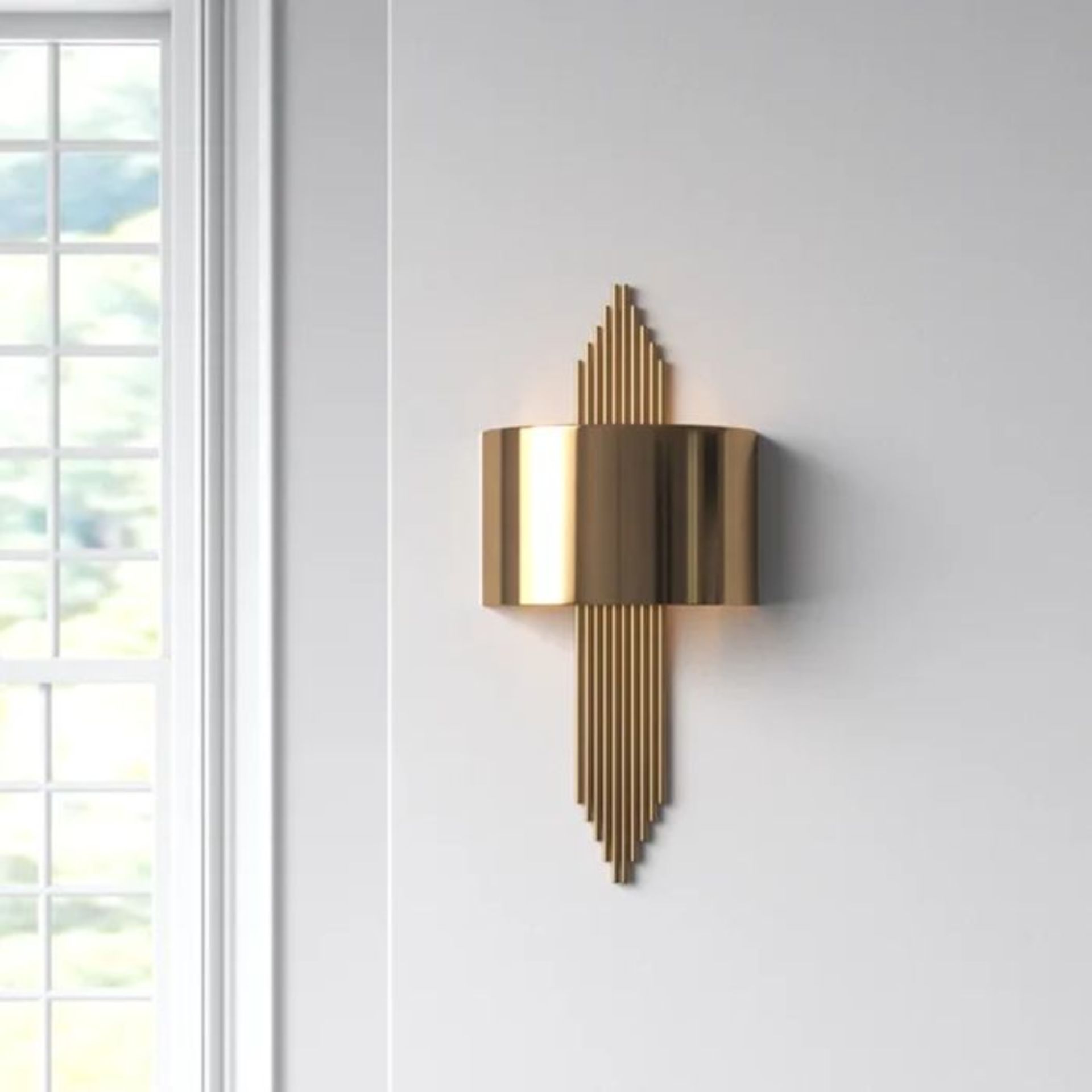 Willa Arlo Interiors, Sybilla 1 - Light Dimmable Up & Downlight (GOLD FINISH) - RRP £139.99 ( - Image 2 of 2