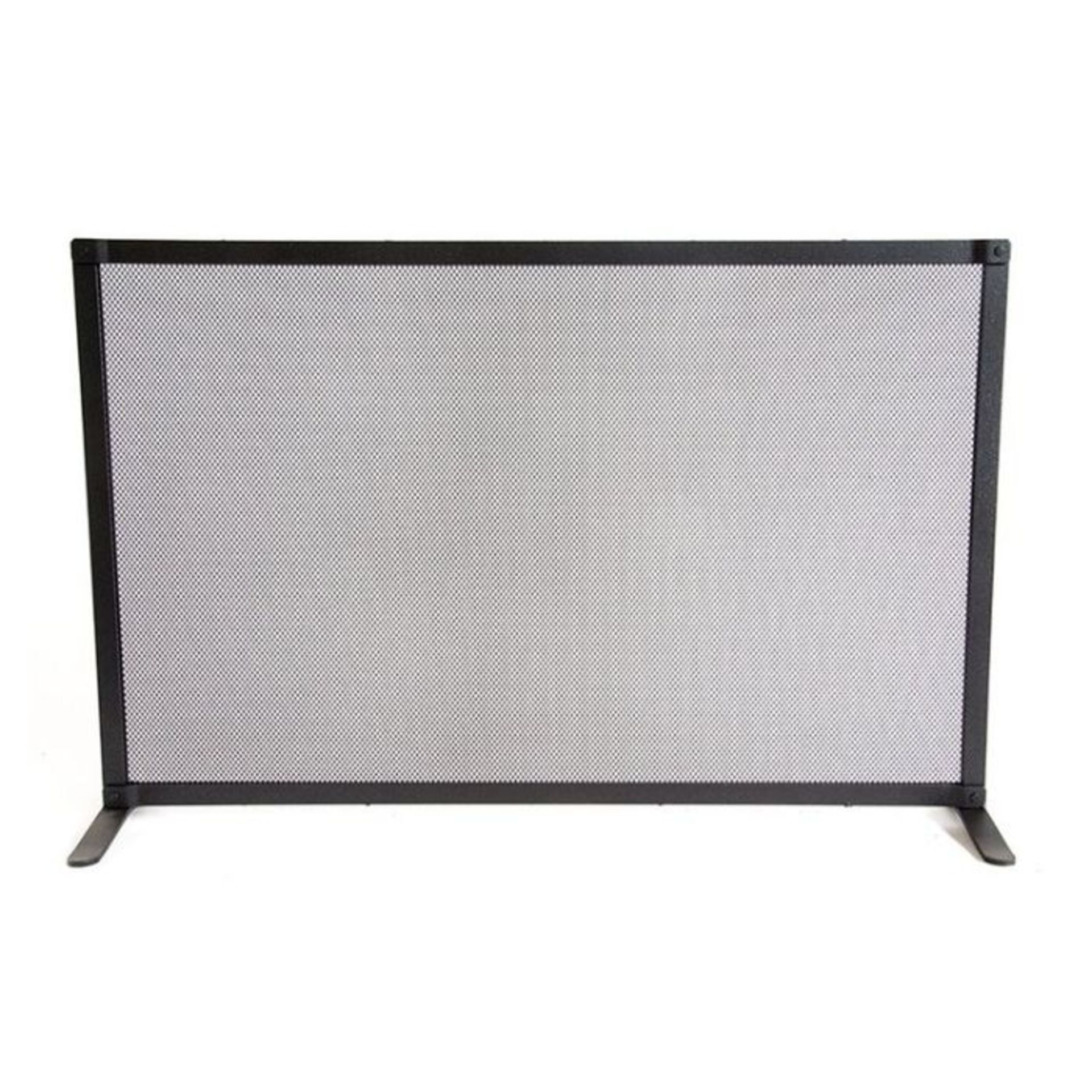 Belfry Heating, Victor Single Panel Wrought Iron Fireplace Screen (BLACK FINISH) (52cm H x 80cm W