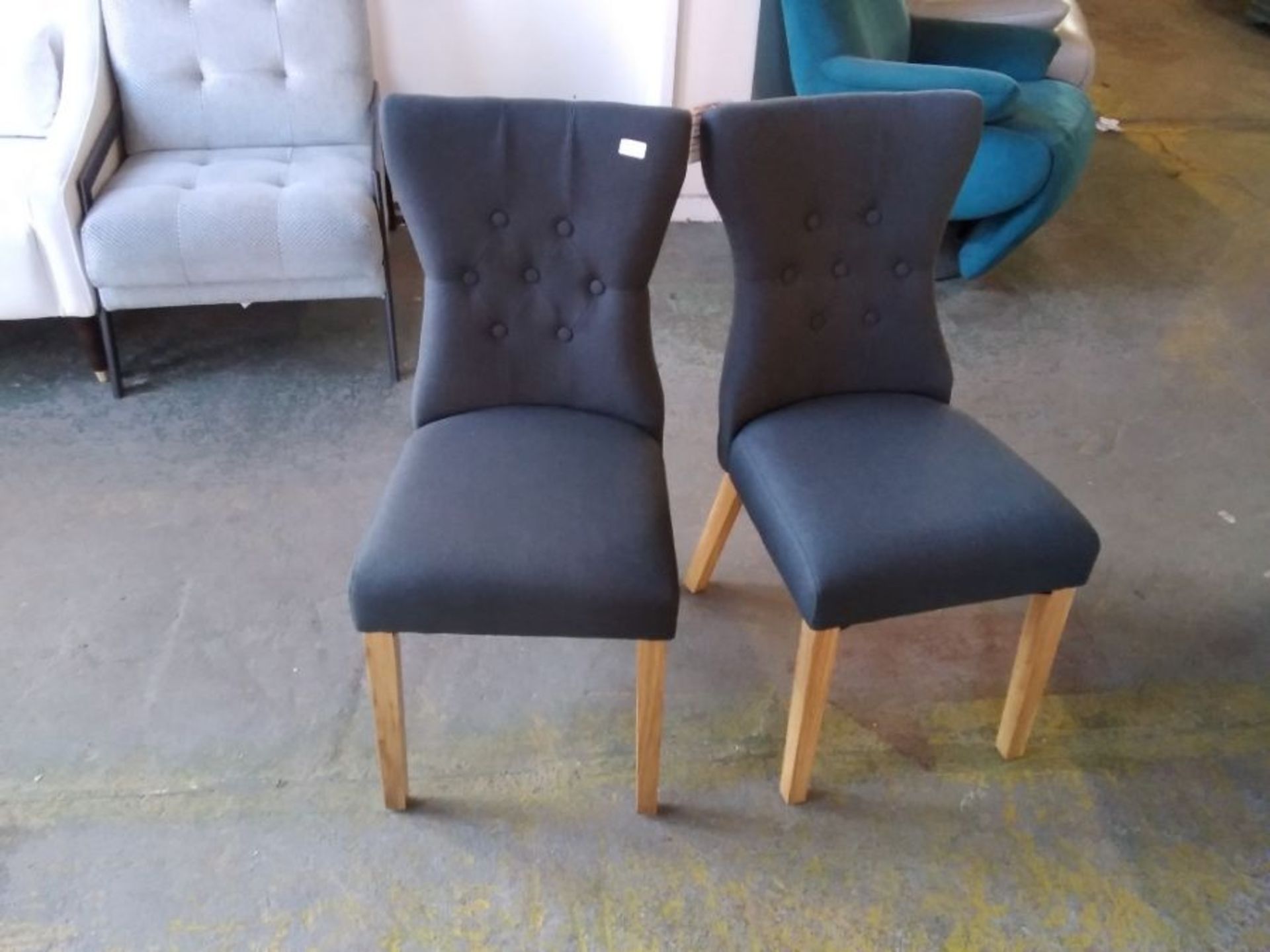 Fairmont Park,Wimbledon Upholstered Dining Chair (SET OF 2) RRP -£155.99(29308/5 -HOHA1247)