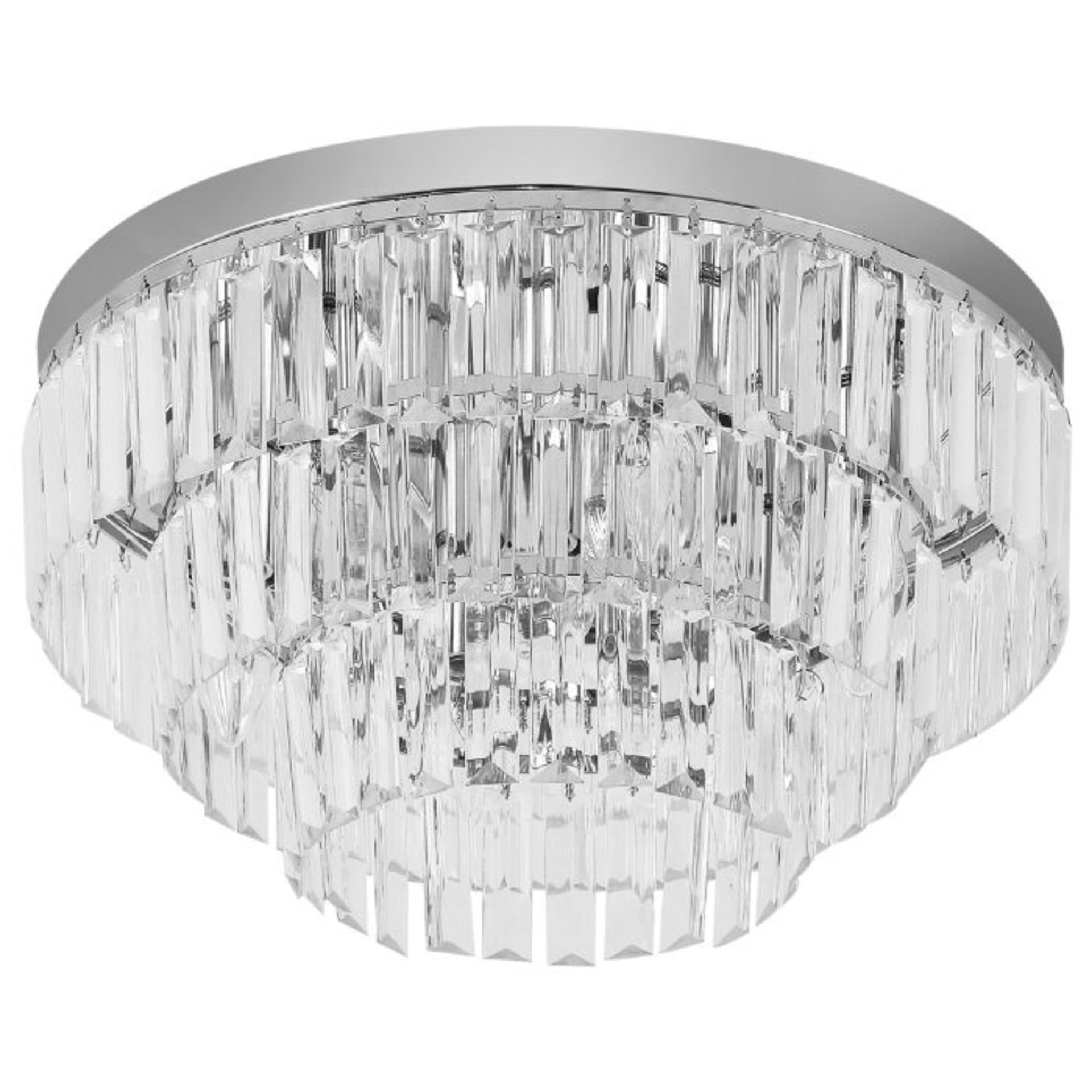Canora Grey, Round 7 -Light Ceiling Light (CHROME & CRYSTAL FINISH) - RRP £104.99 (GCQQ4914 -