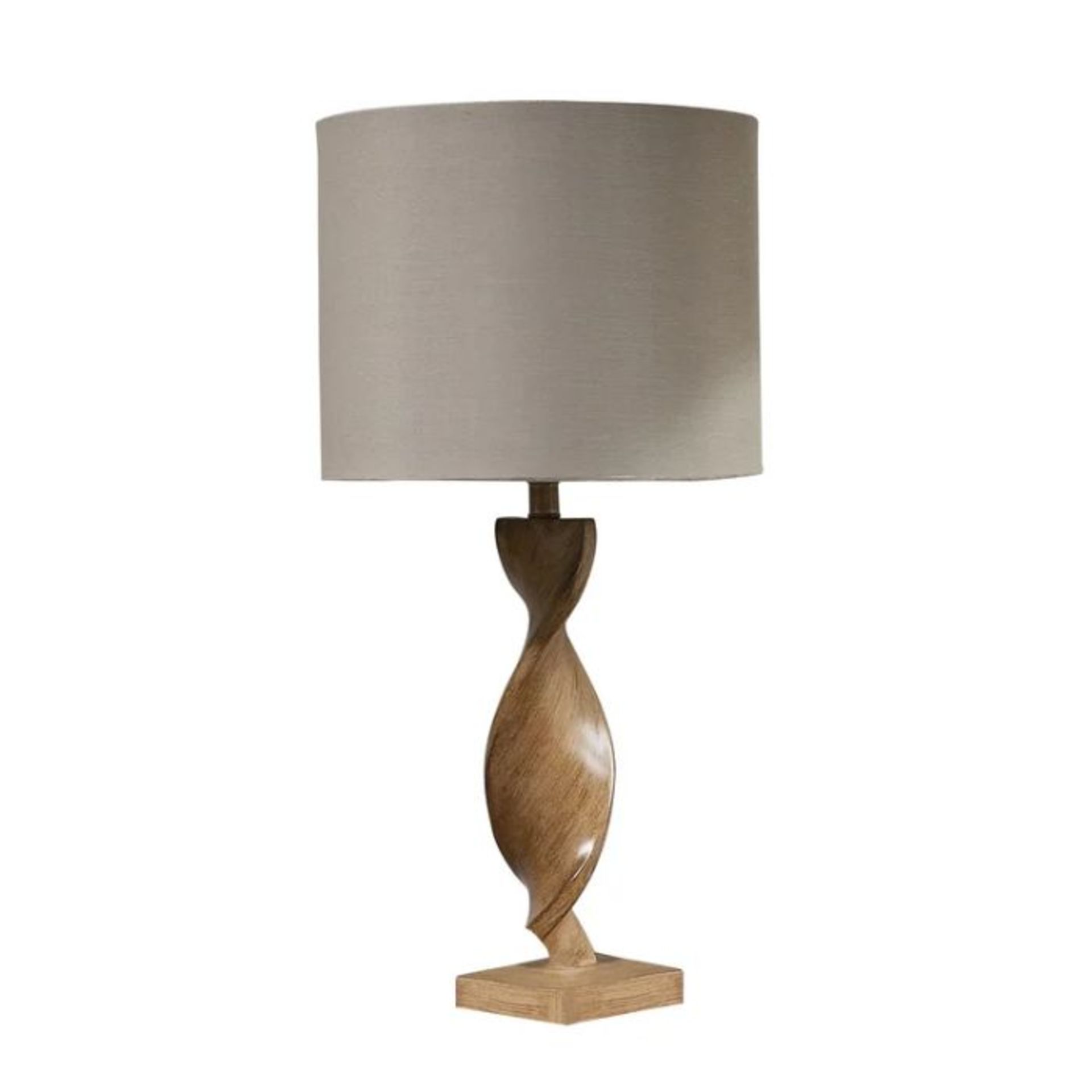 ClassicLiving, Whiffletree 66cm Table Lamp (NATURAL OAK BASE & CREAM SHADE FINISH) - RRP £59.99 (