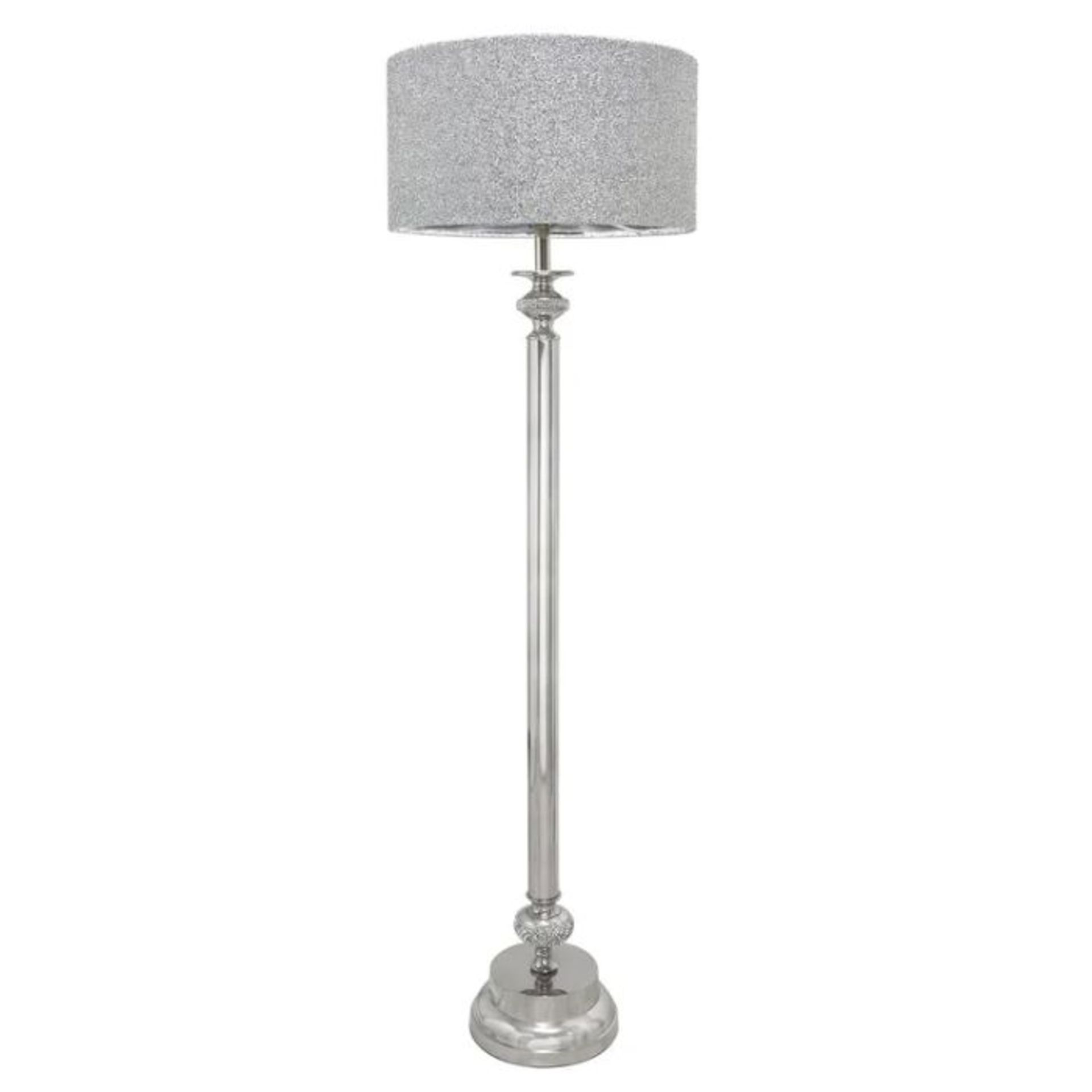 Mercer41, Nya 160cm Traditional Floor Lamp (CHROME FINISH) (NO SHADE INCLUDED BASE ONLY) - RRP £