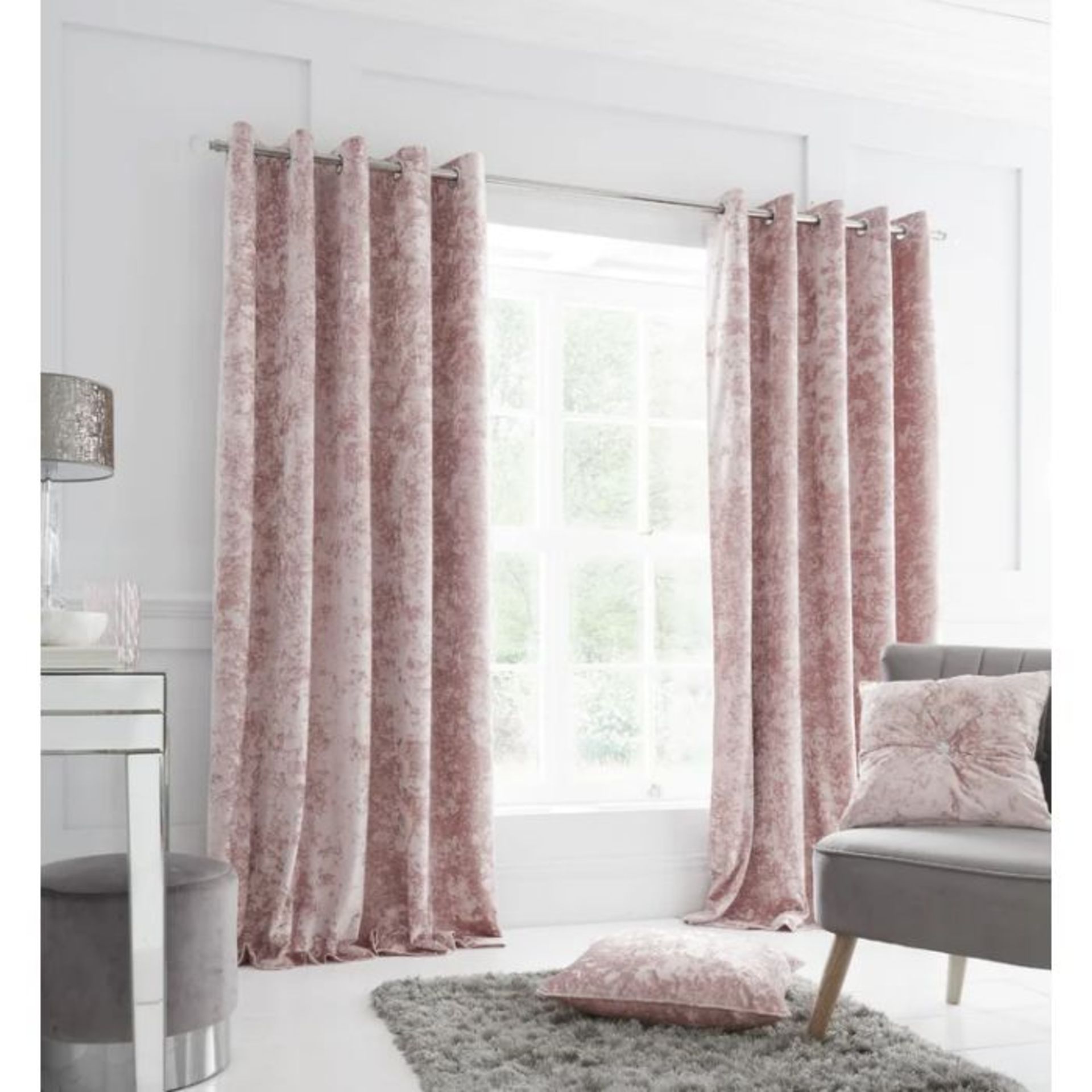 Canora Grey, Tarango Ring Top Eyelet Room Darkening Curtains (BLUSH) (168 W x 183 D cm) - RRP £56.