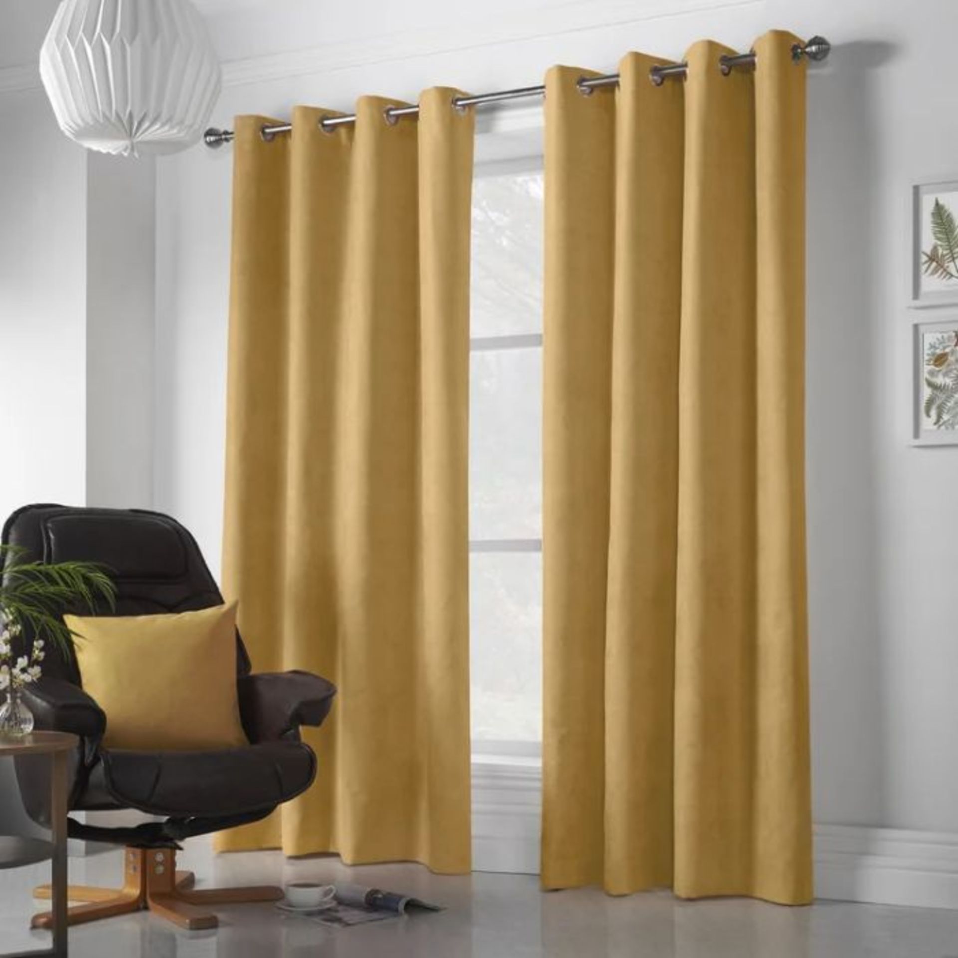 Mercury Row, Makeda Ring Top Curtains (OCHRE) (142 W x 229 D cm) - RRP £46.56(ANSY1989 - 29072/5)