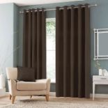 Ebern Designs, Granados Eyelet Blackout Curtains (BROWN) (SIZE UNKNOWN) - RRP £45.99 (EXDL1747 -