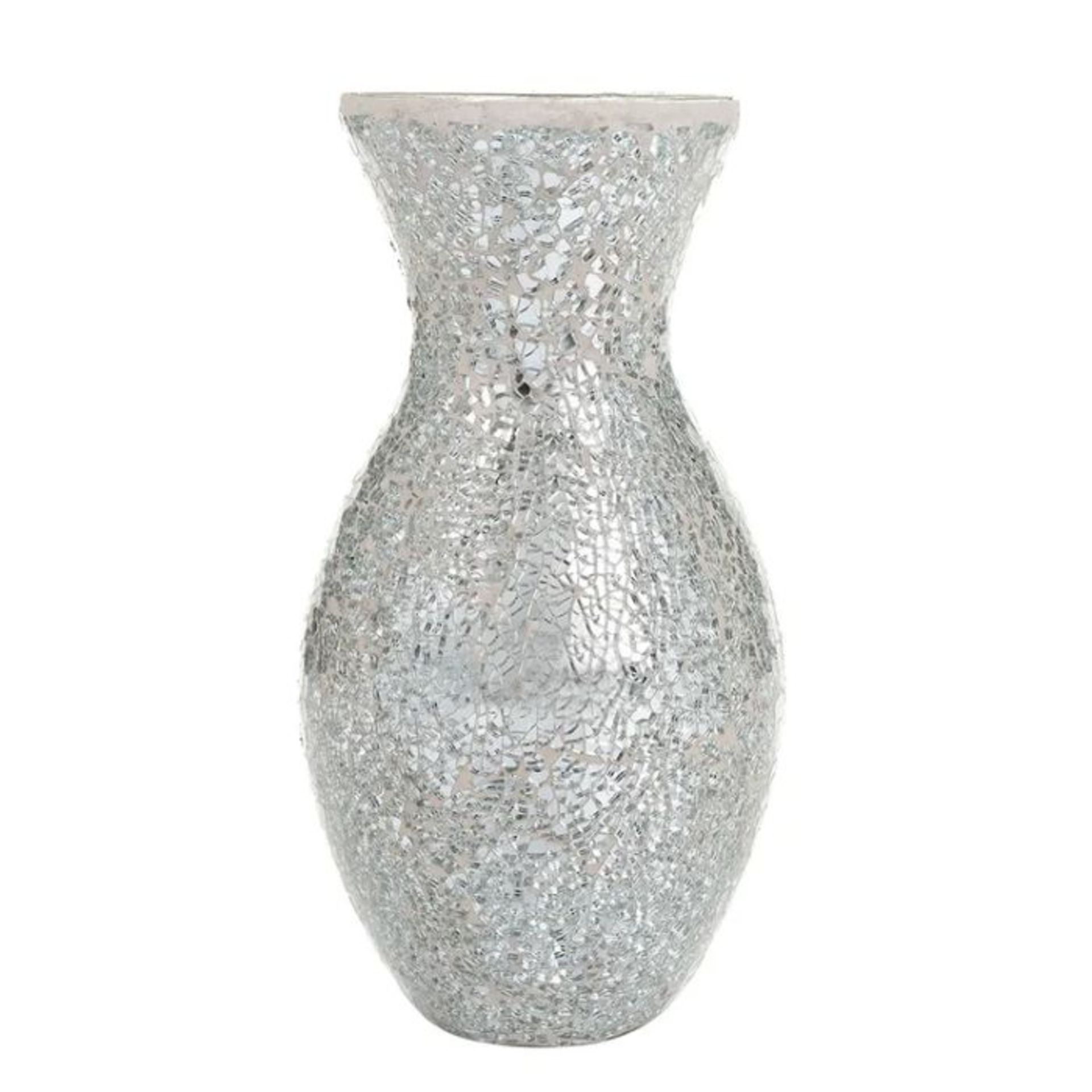 Rosdorf Park, Thomson Table Vase (WHITE SILVER) (28cm H X 10cm W X 10cm D) - RRP £30.99(XJOA1042 -