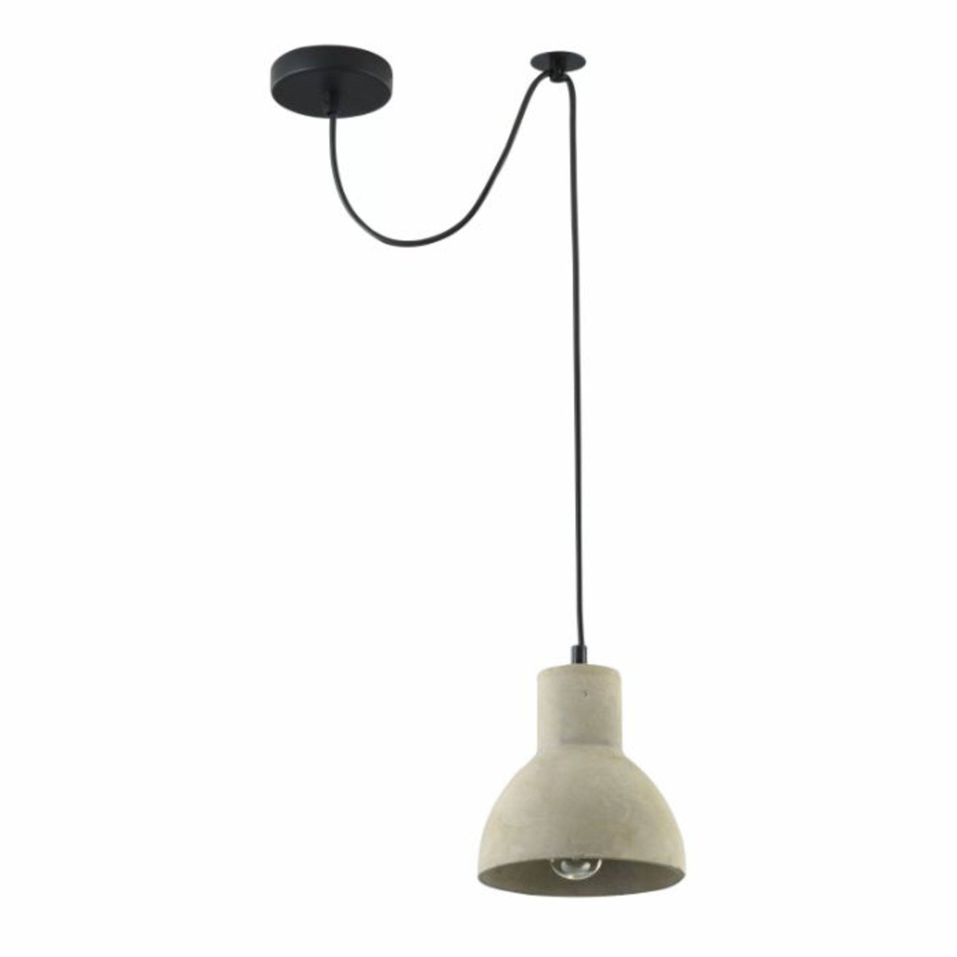 Maytoni, Edgehill 1 Light Dome Pendant (GREY POT FINISH) (MYMC1875)