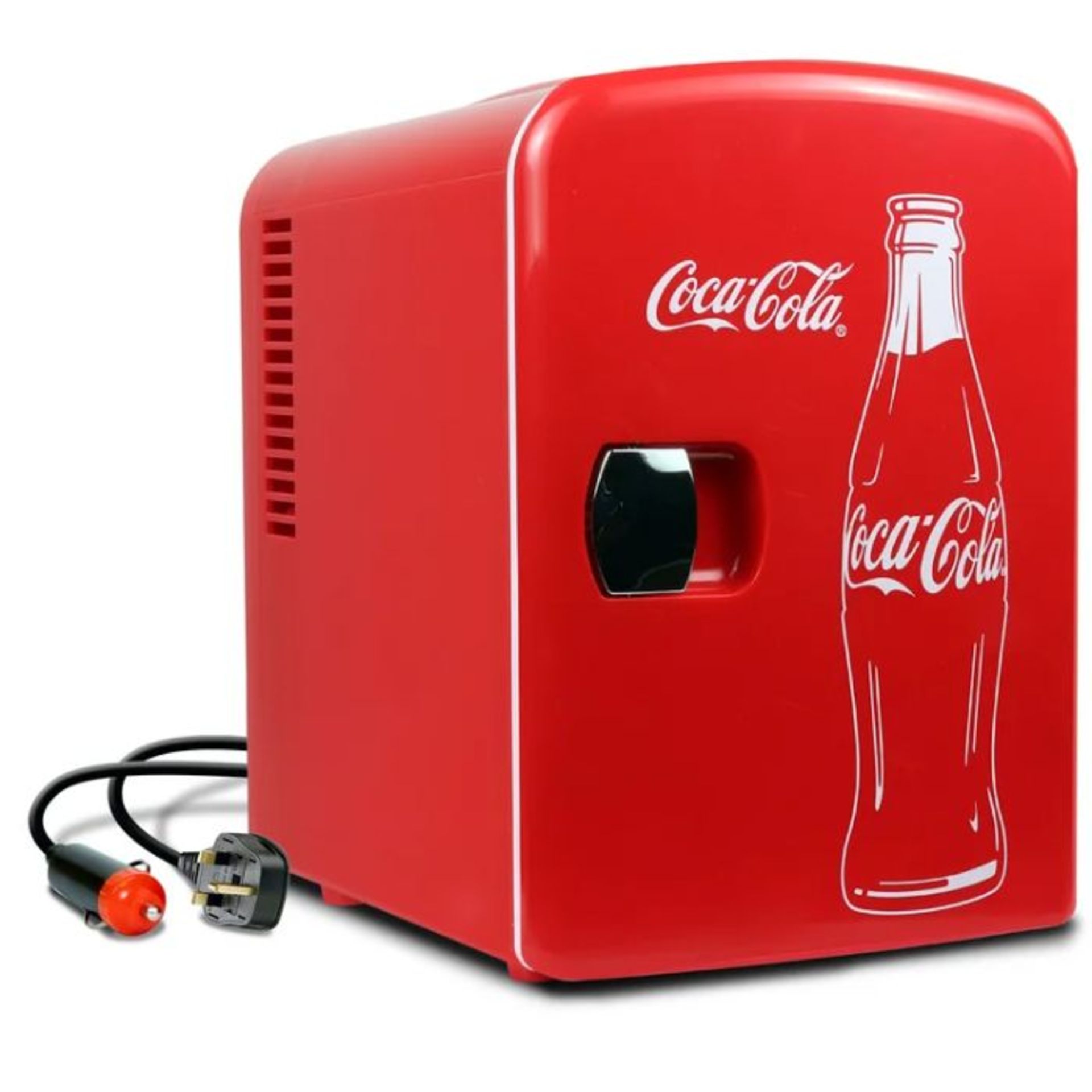 Koolatron Europe, Coca Cola 4L Mini Fridge (10.00cm H X 7.00cm W X 25.4cm D) (NOT TESTED) - RRP £