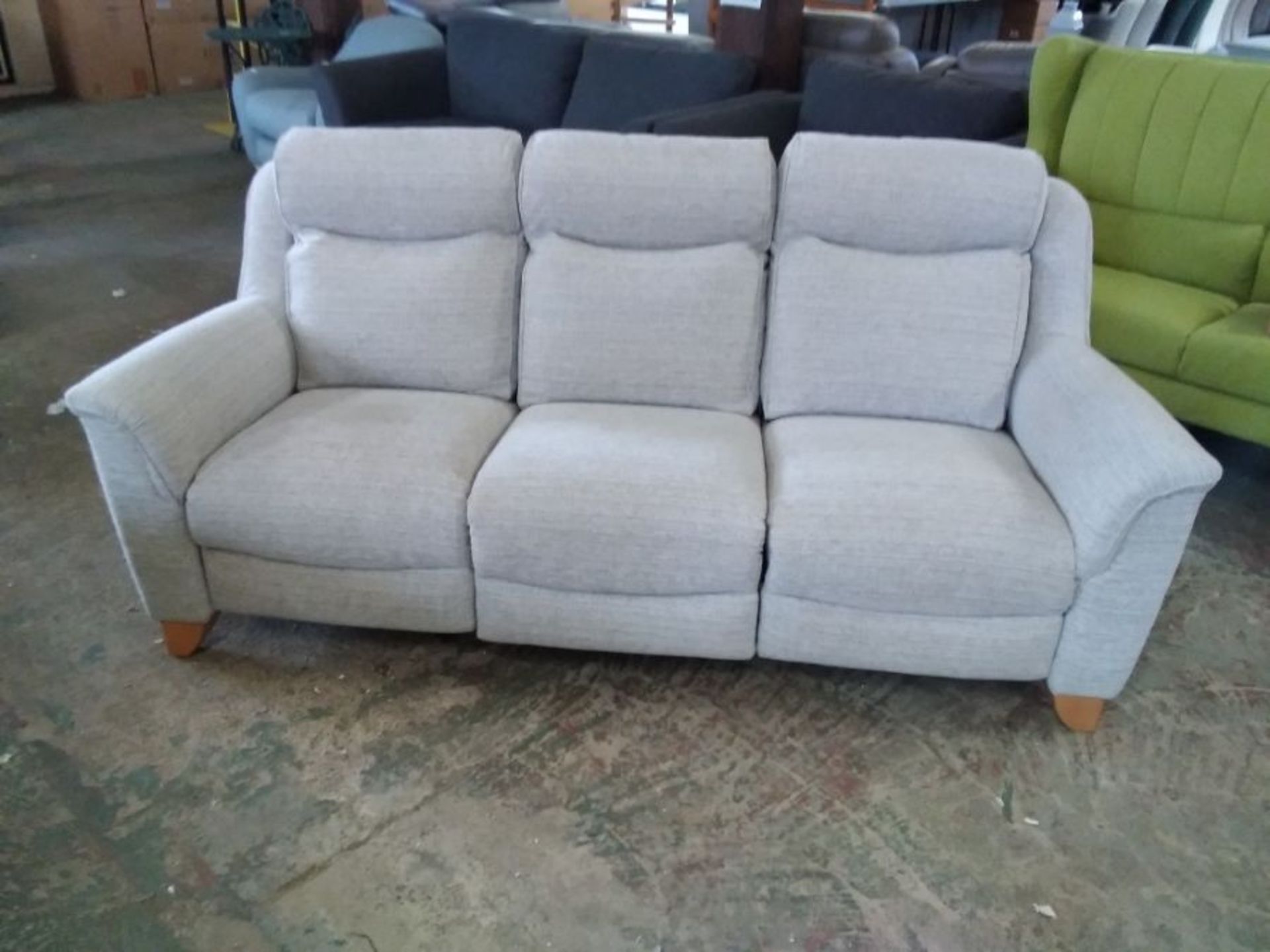 GREY ELECTRIC RECLINING 3 SEATER (TROO2921-WO12564