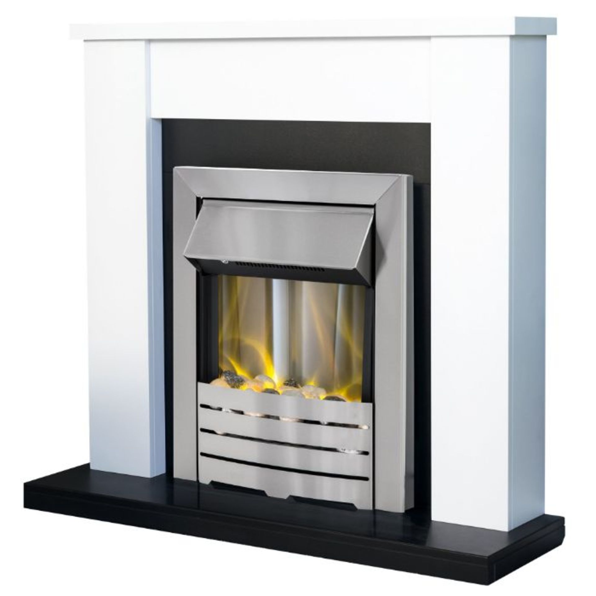 Adam,Solus Electric Fire Suite (BLACK) (BOXED, RETURN, NOT CHECKED) (U002281760) RRP -£289.23 (