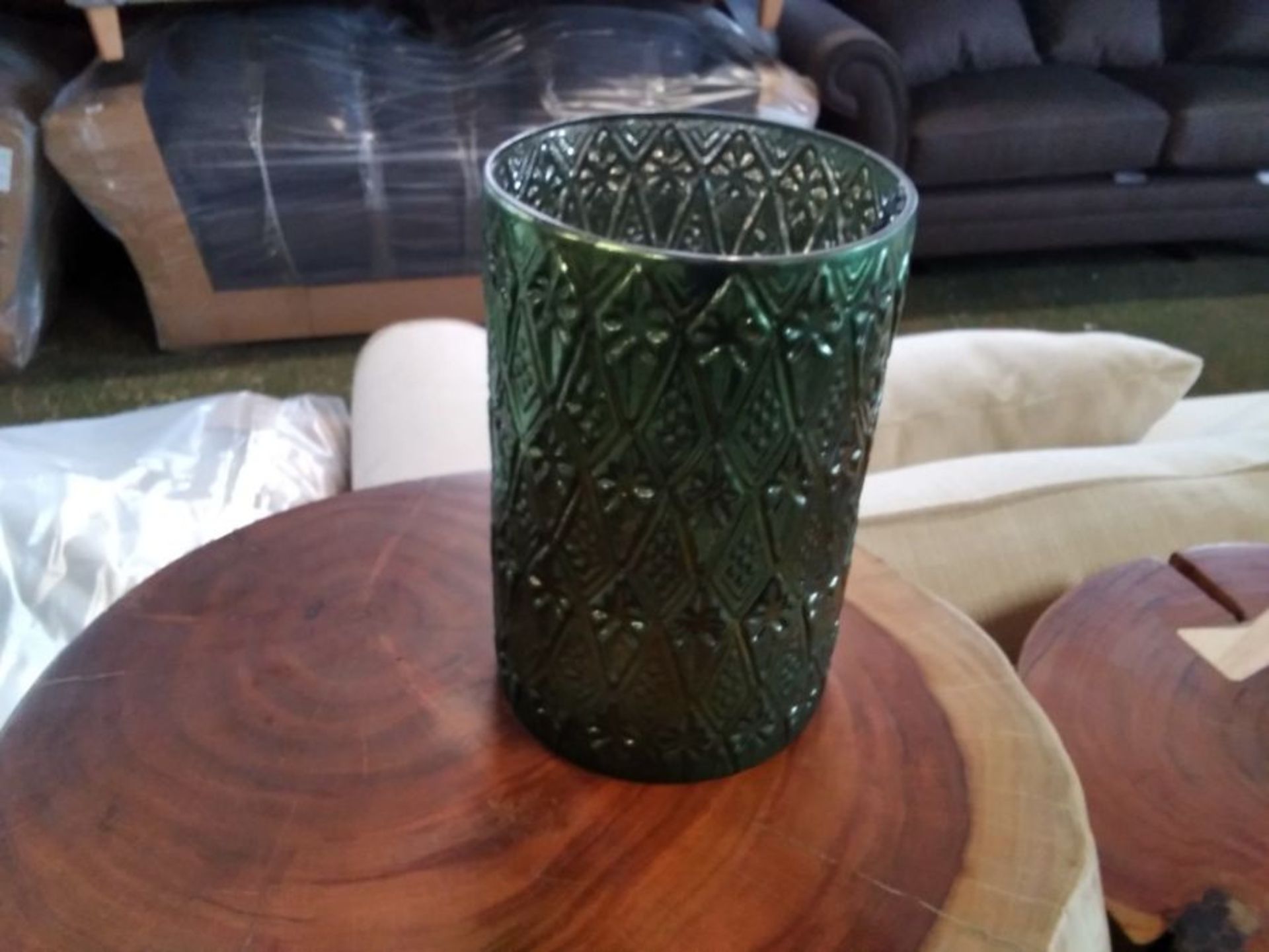 Green Embossed Hurricane - Xmas (447/14 -810548)