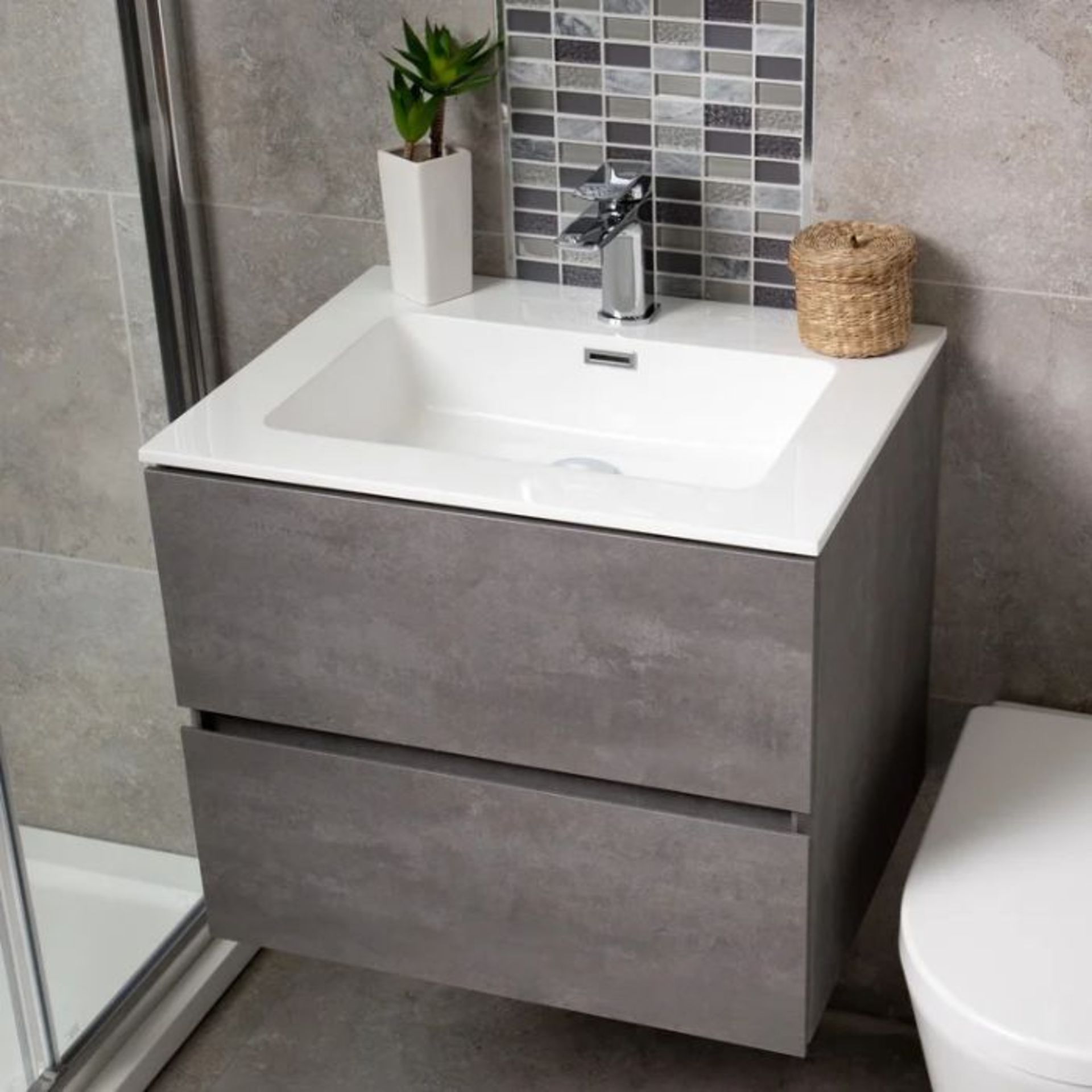 Metro Lane, Mcclaine 600mm Wall Hung Single Vanity