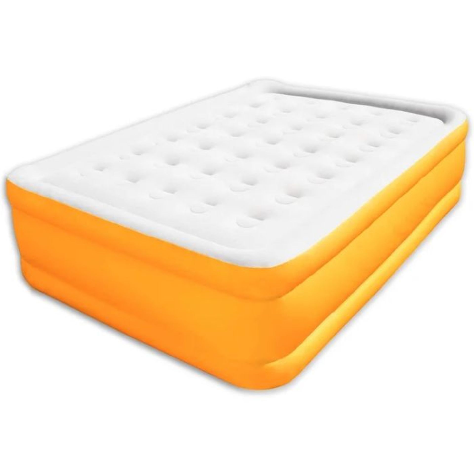 Cozytek, Deluxe Inflatable Mattress Double Blow Up Air Bed With Built In Pump 191 x 137 x 46 cm &
