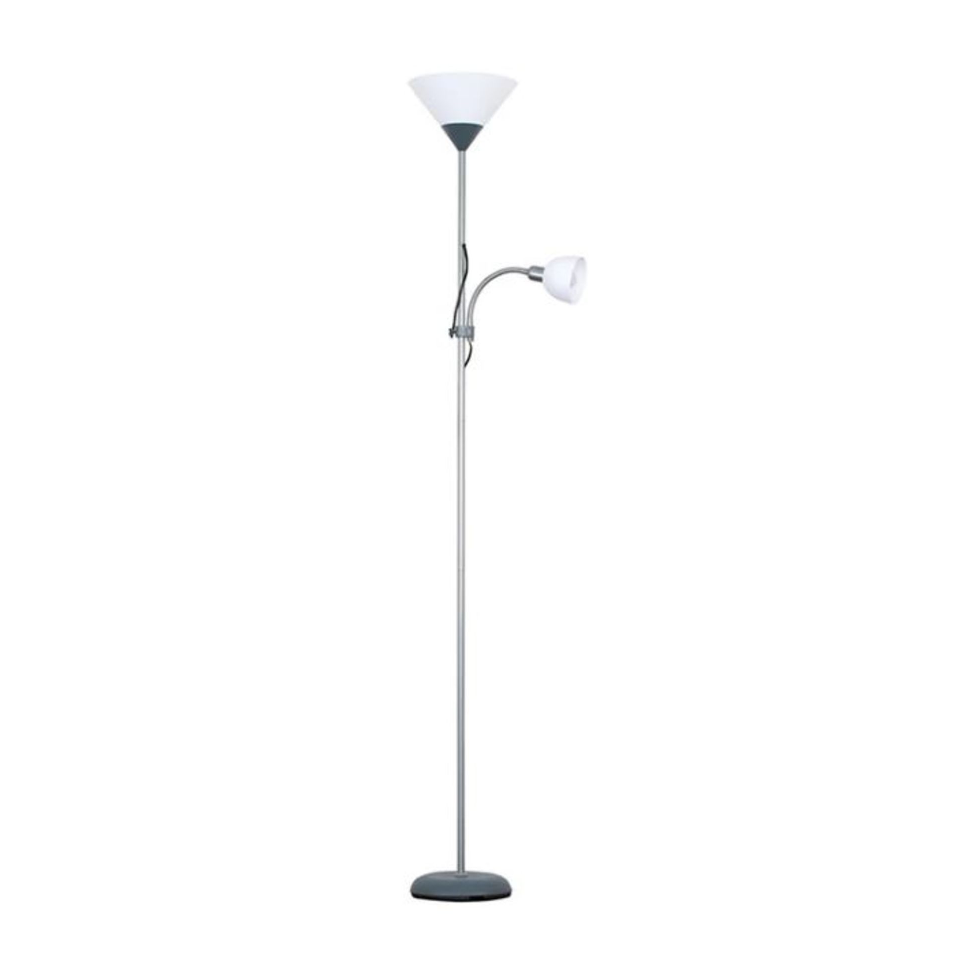 Marlow Home Co., Hatton 180cm Uplighter Floor Lamp (GREY FINISH) - RRP £27.99 (MSUN3474 - 29356/22)