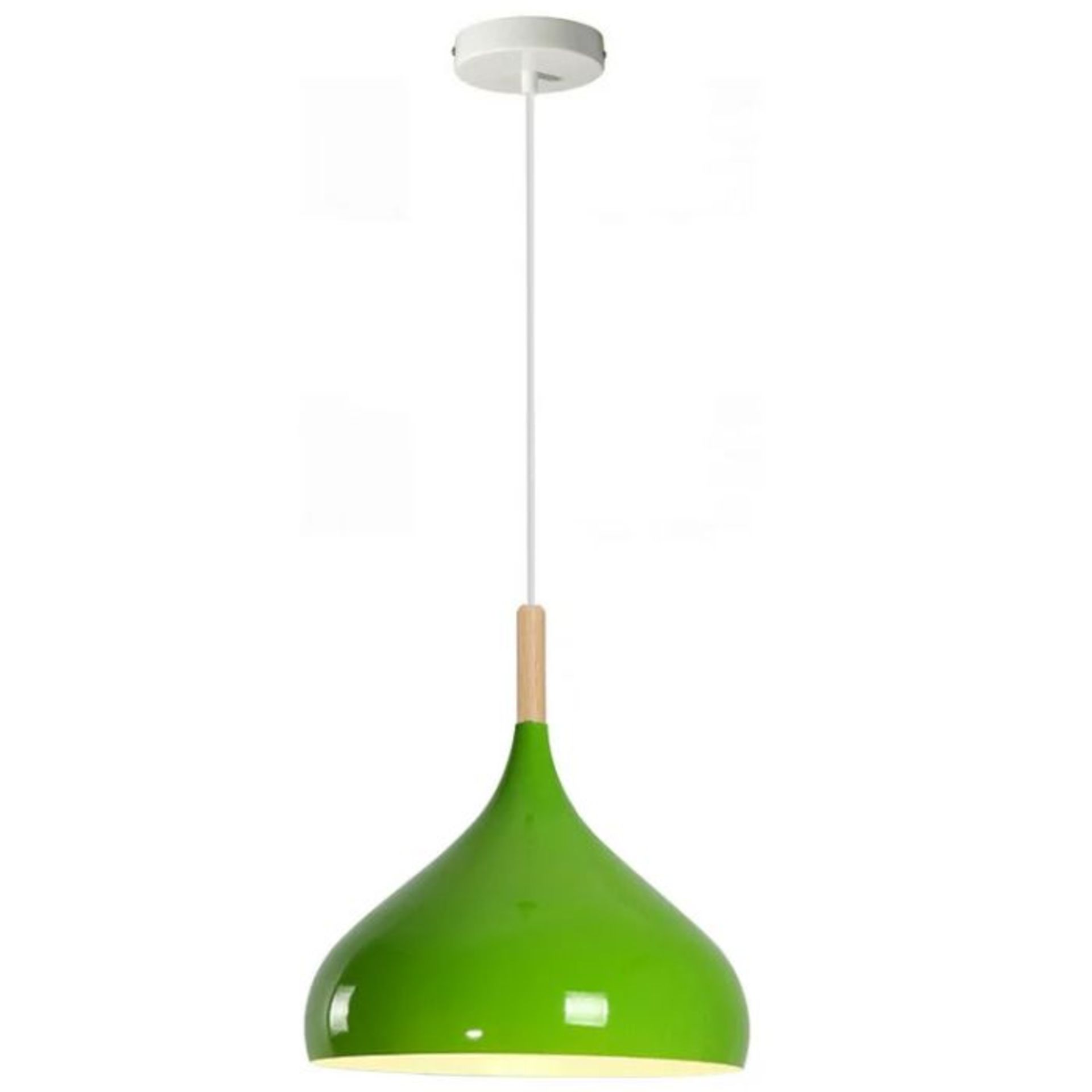 Isabelline, Caballero 1 - Light Single Teardrop Pendant (GREEN FINISH) (DAMAGE SMALL MARKED) - RRP