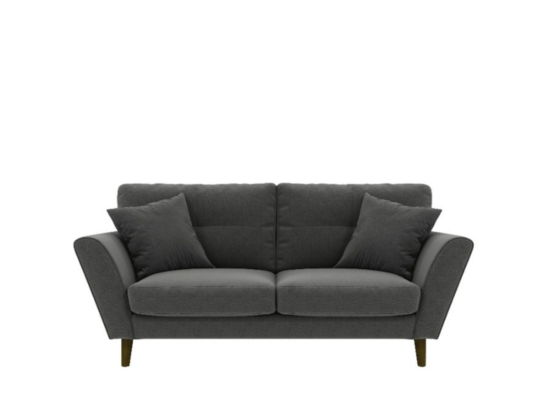 EX SHOWROOM HAILLE MARSEILLE BLACK 3 SEATER AND 2 - Image 2 of 2