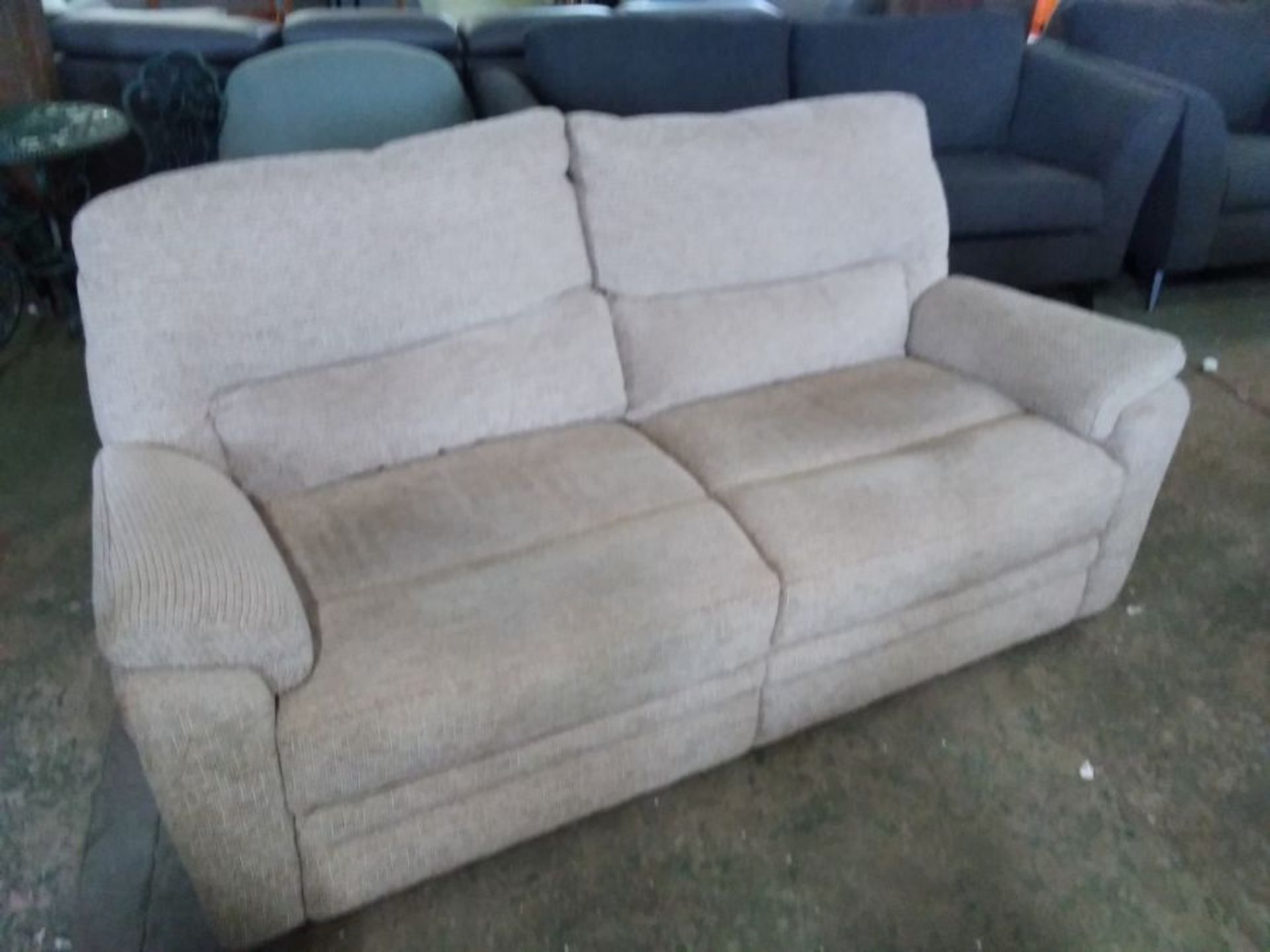 BISCUIT HIGH BACK 3 SEATER SOFA (TROO2921-WOO97047
