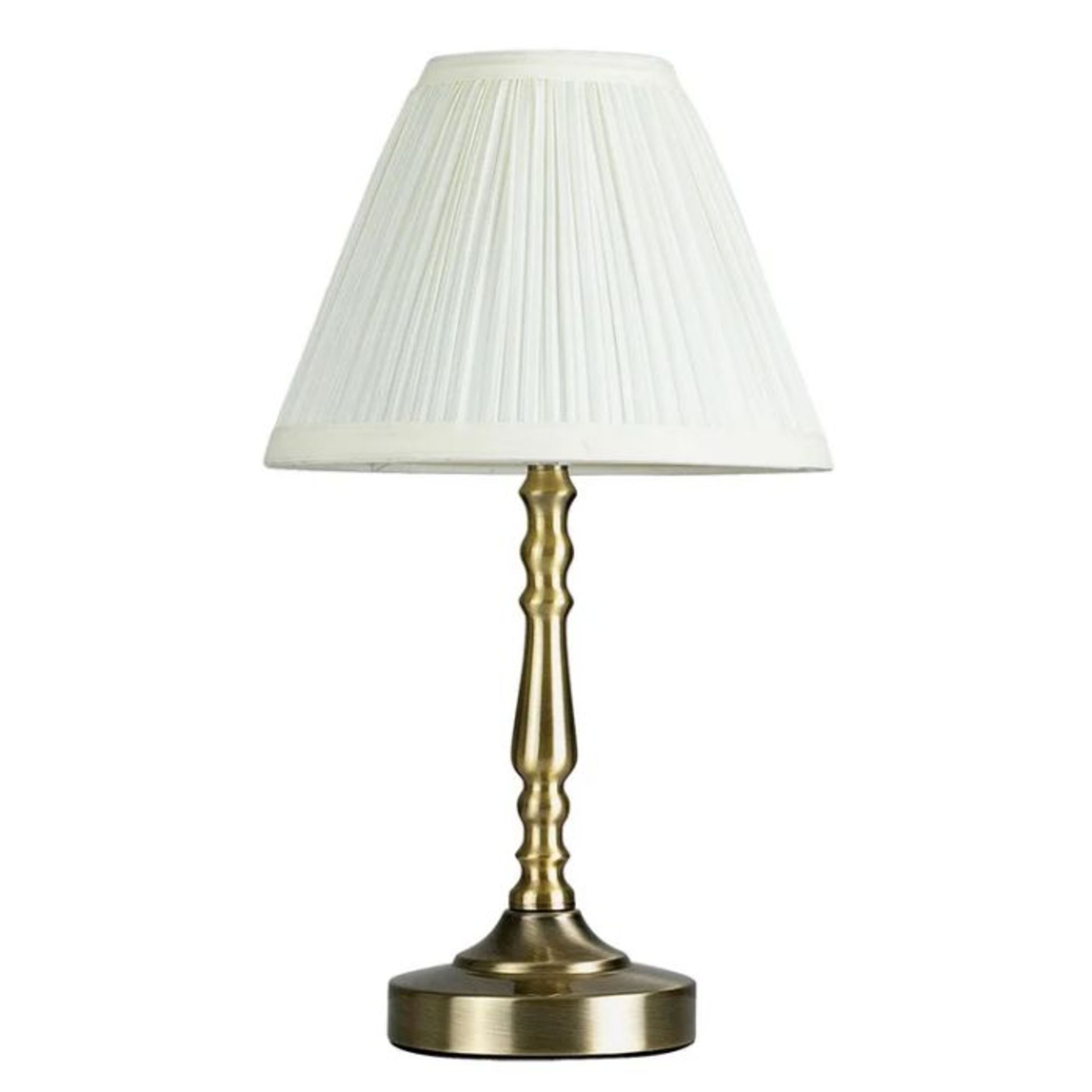 Marlow Home Co., Fason 36cm Table Lamp (ANTIQUE BRASS FINISH & WHITE SHADE) - RRP £35.99 (MSUN8579 -