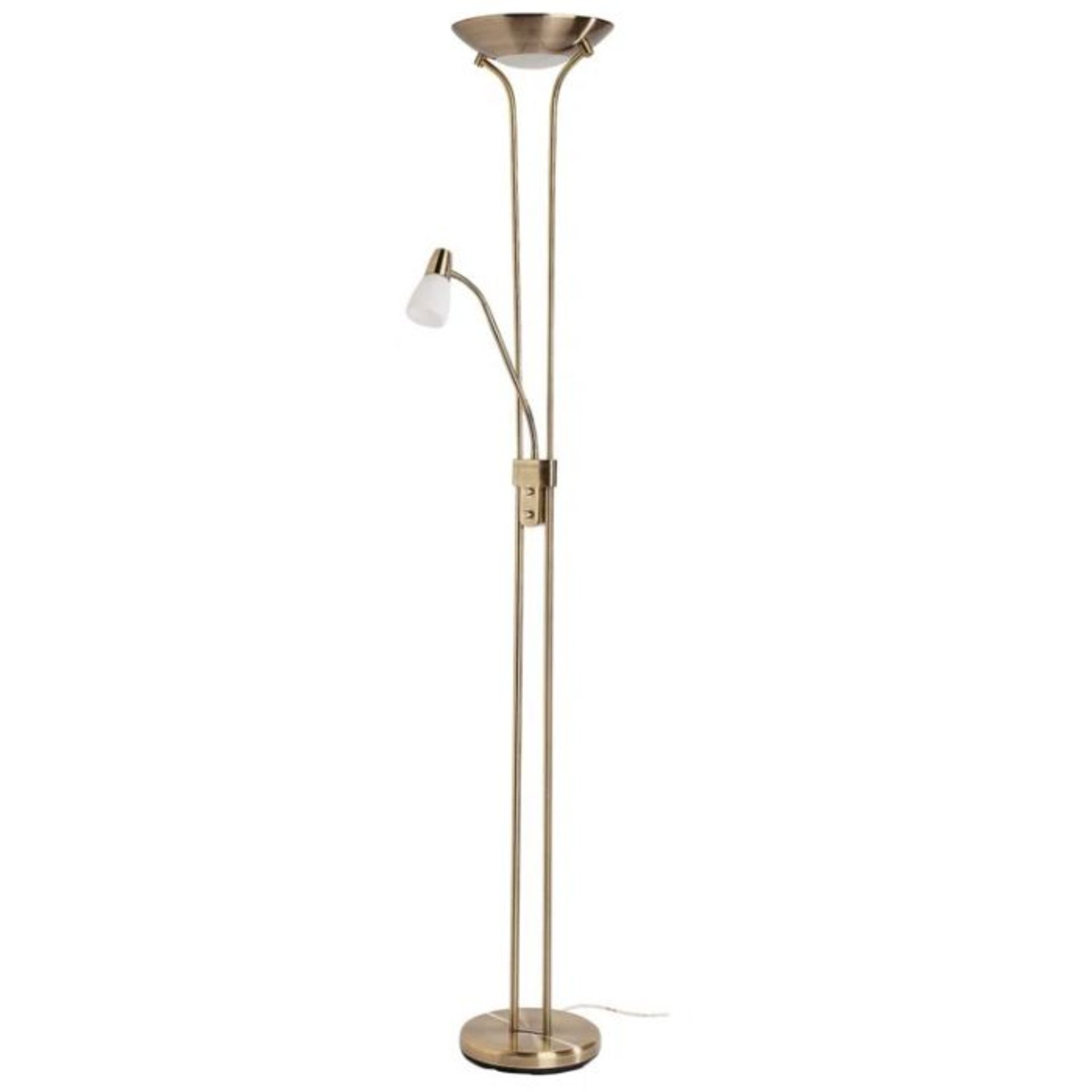 Zipcode Design, Fannie 180cm Uplighter Floor Lamp (ANTIQUE BRASS FINISH) - RRP £78.99(EOF1390 -