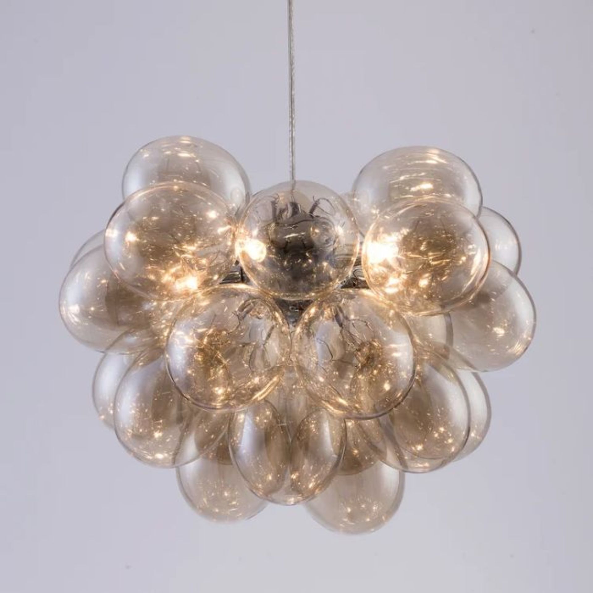 Etta Avenue, Abdurrahman 5-Light Cluster Globe Pendant (CONGAC & POLISHED CHROME) - RRP £199.99 (