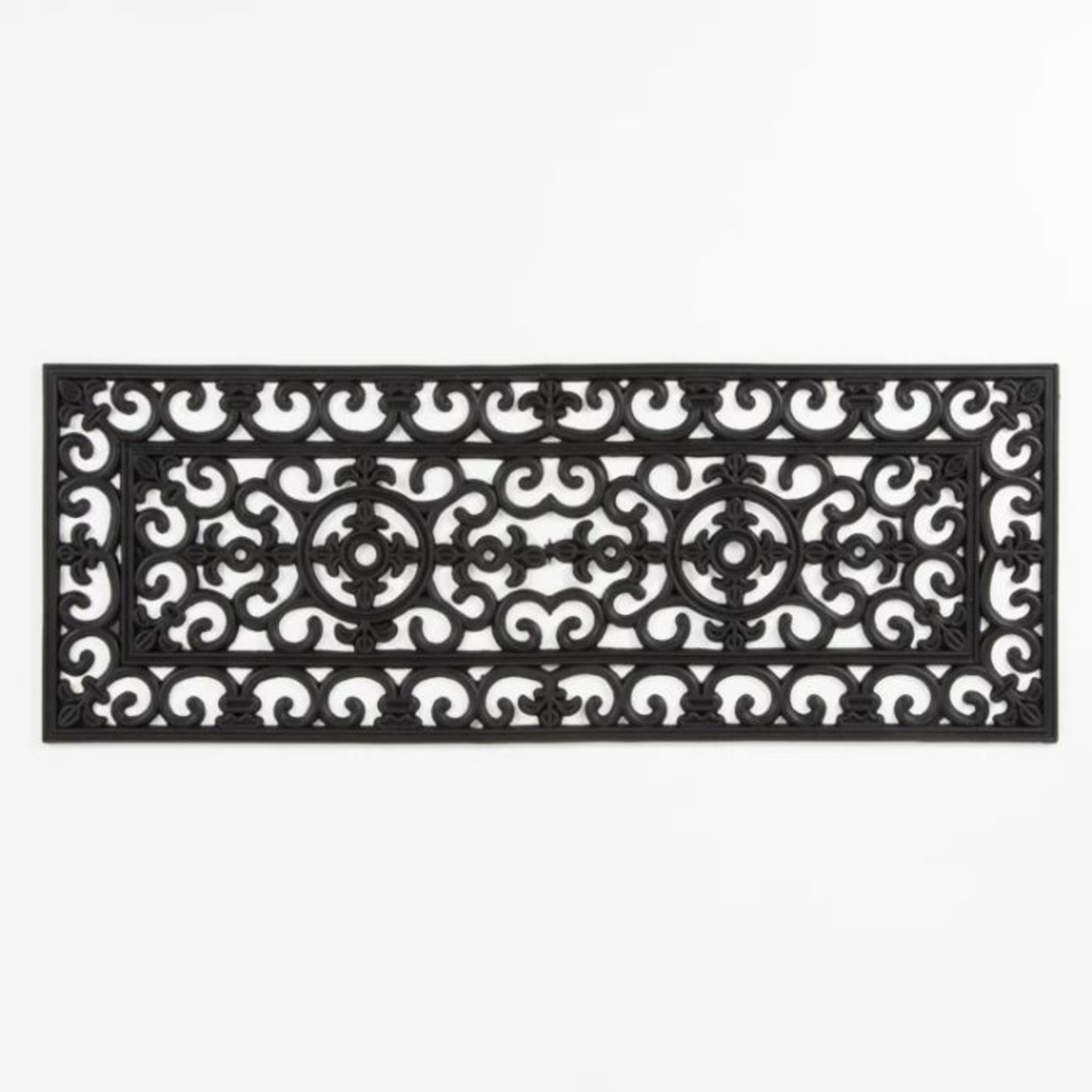 Rosalind Wheeler, Campenelli Doormat (BLACK) (45 x 75cm) - RRP £16.99(JSKE1014 - 29538/21)