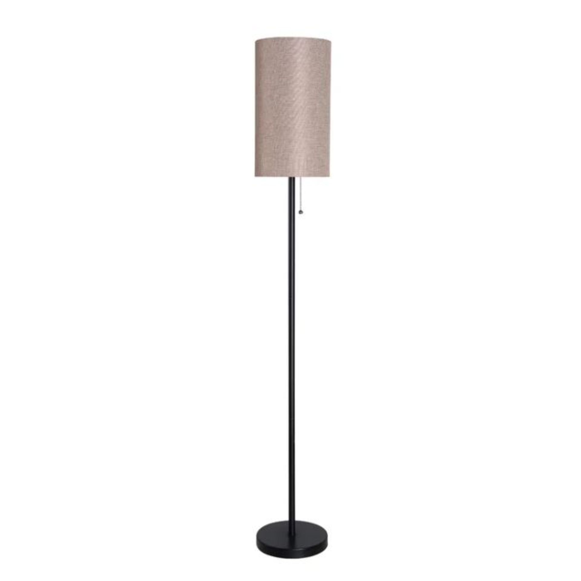 Blue Elephant, Gough 140cm Traditional Floor Lamp (BLACK & BEIGE SHADE) - RRP £75.99 (BLEQ1662 -