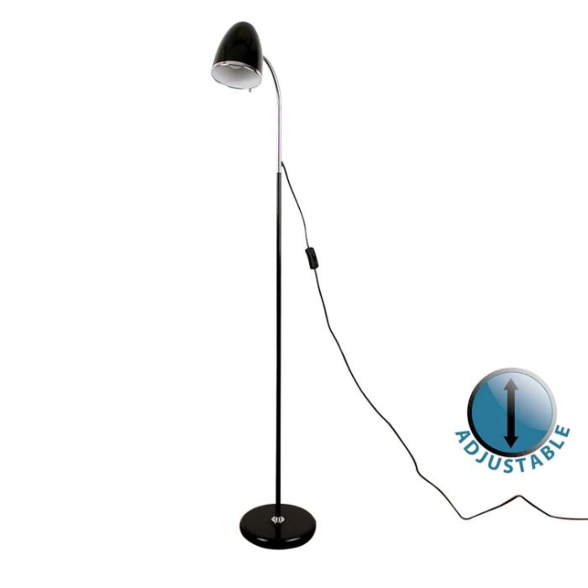 George Oliver, Aquavia 135cm Arched Floor Lamp (BLACK FINISH) - RRP £33.99 (MSUN3485 - 29050/36)