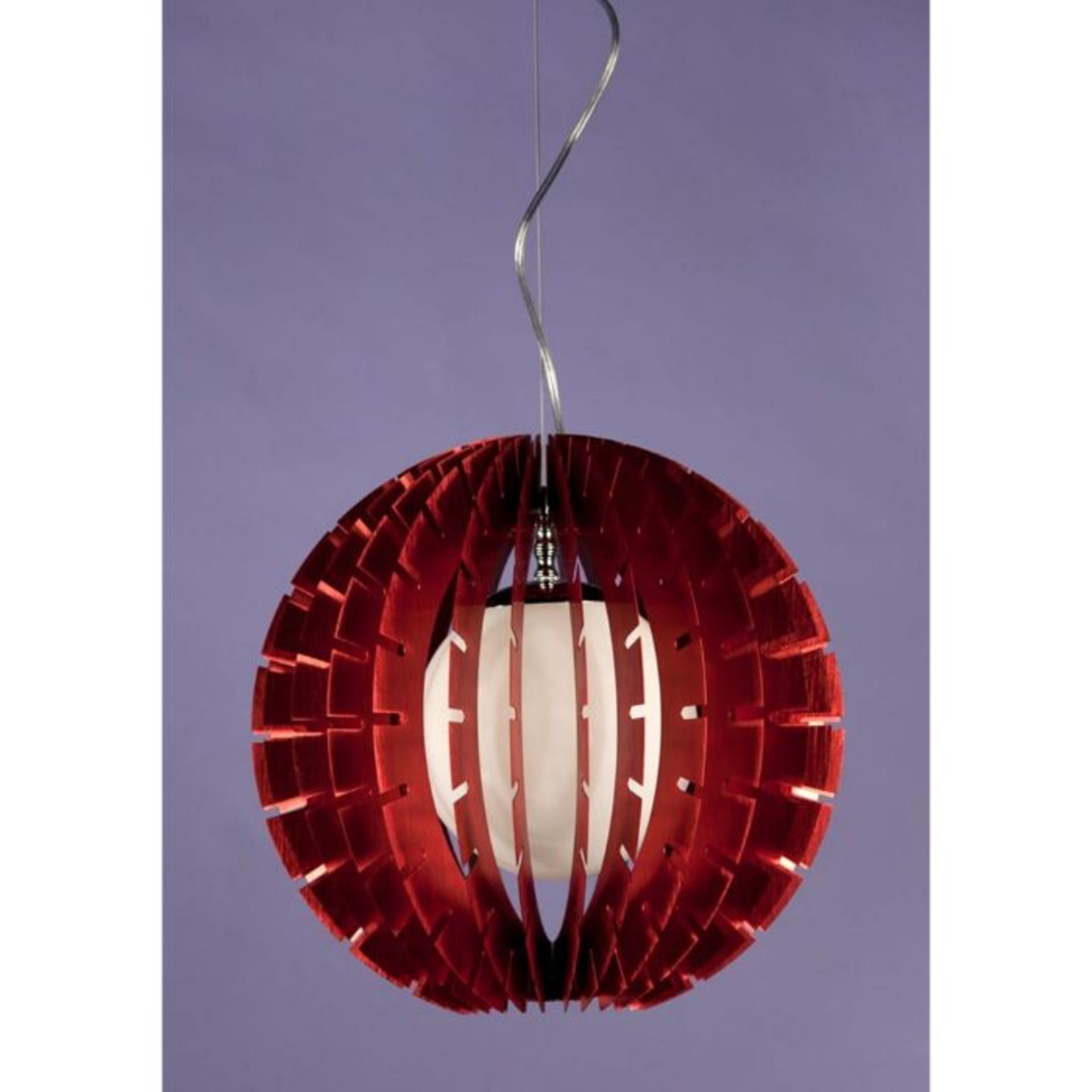 BALL PENDANT CEILING LIGHT RED (4)