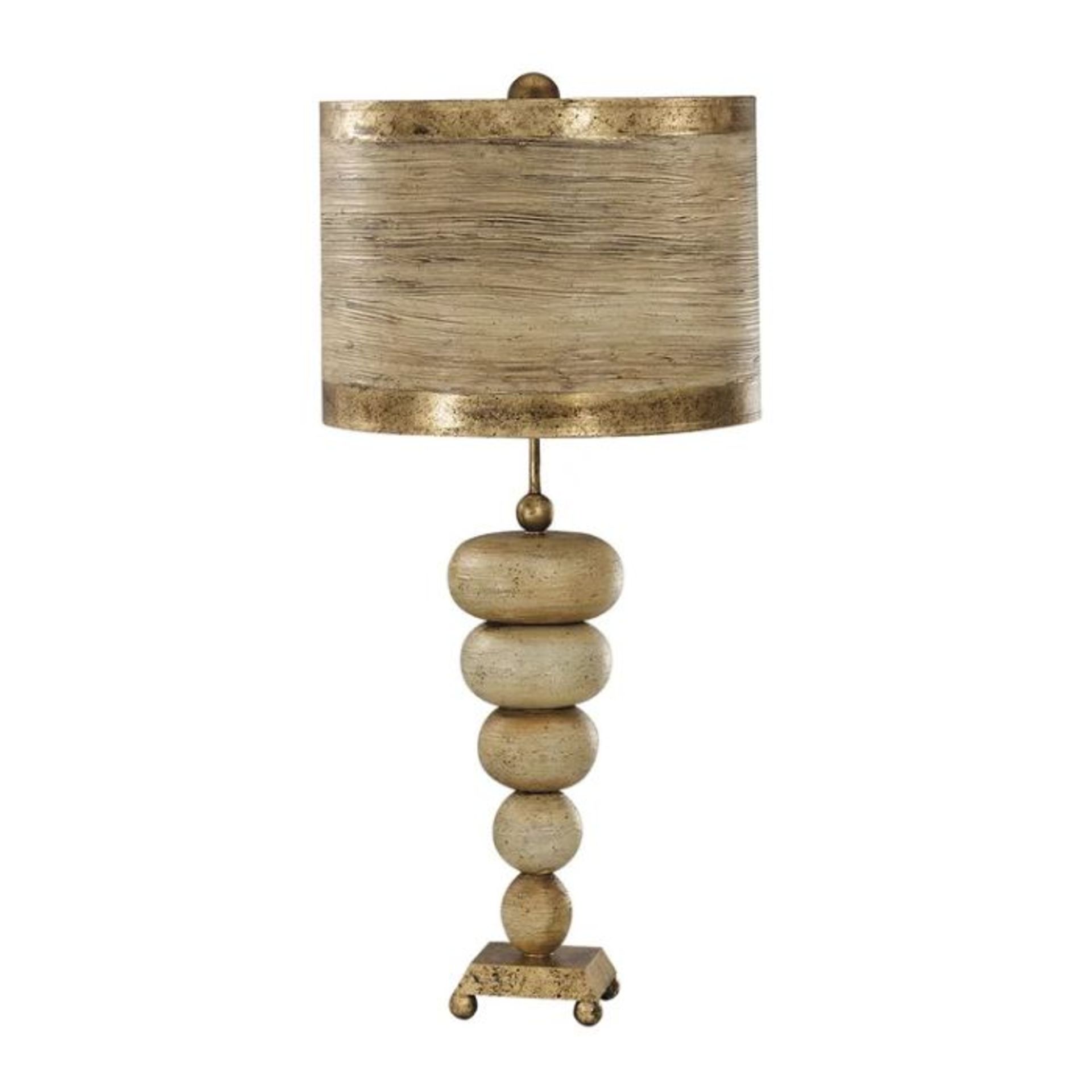 Bloomsbury Market, Darwen 79cm Table Lamp (CREAM FINISH & GOLDEN SHADE) - RRP £199.99 (ULL10046 -