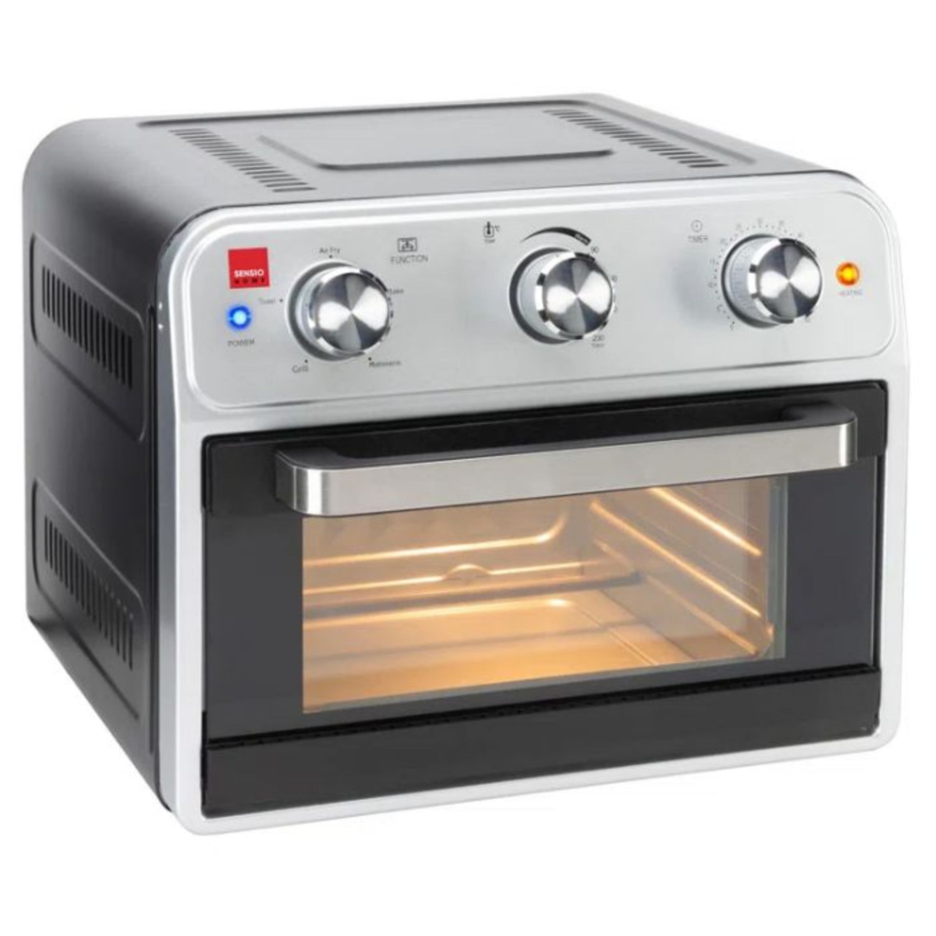 SENSIO HOME, Sensio Home Mega 21L Air Fryer Oven, 1800w Multifunctional, Full Accessory Set,