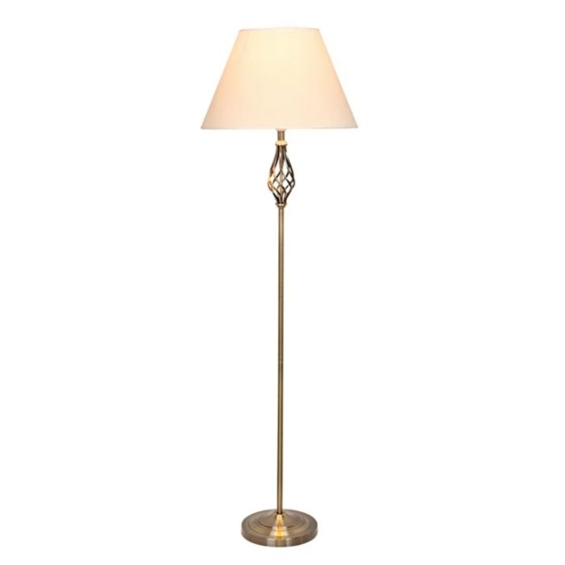 Three Pots , Bratton 155cm Traditional Floor Lamp Base (ANTIQUE FINISH) (BASE ONLY) - RRP £66.99 (