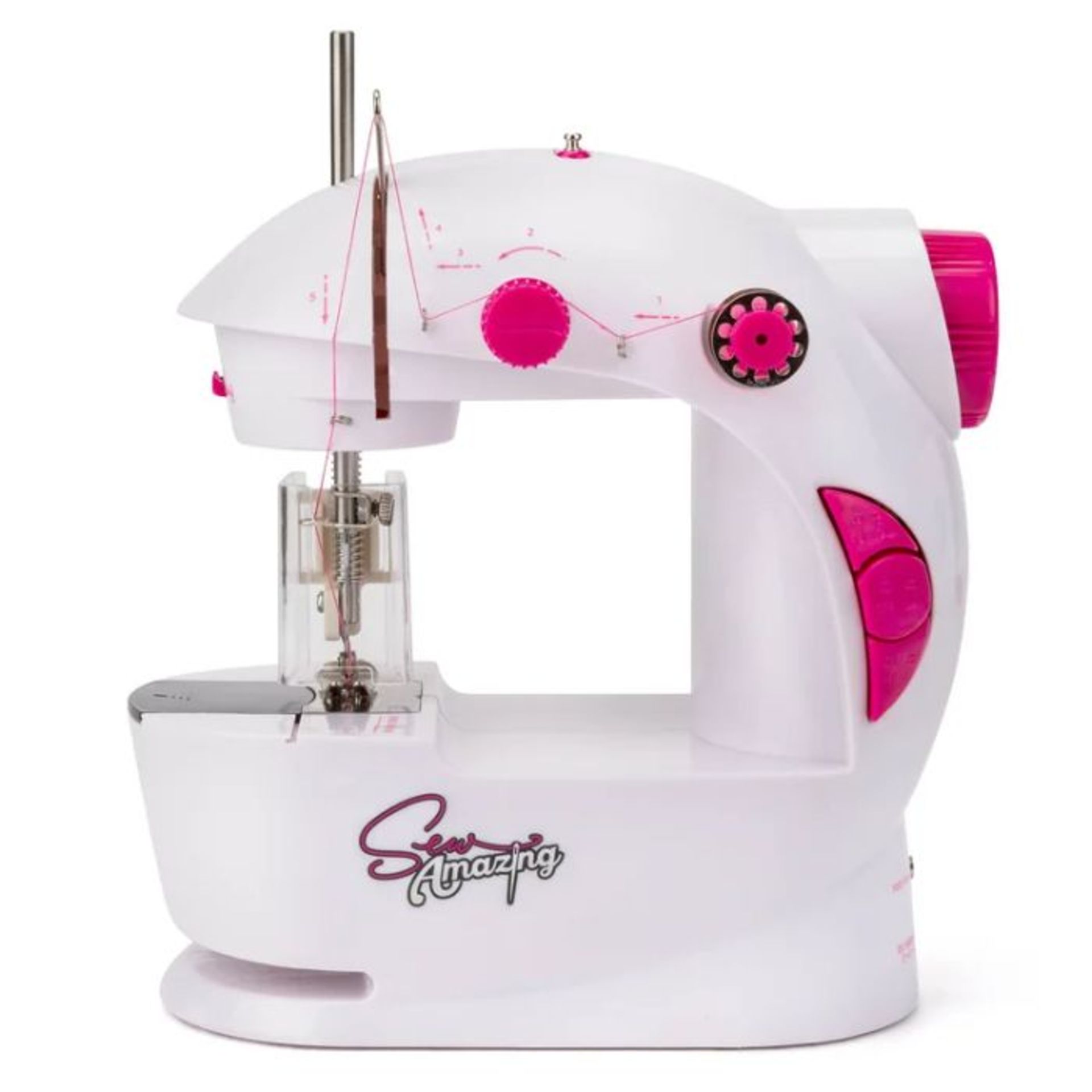 Toyrific, Sew Amazing Sewing Station (WHITE & PINK FINISH) (NOT TESTED) - RRP £38.99 (TYRI1008 -