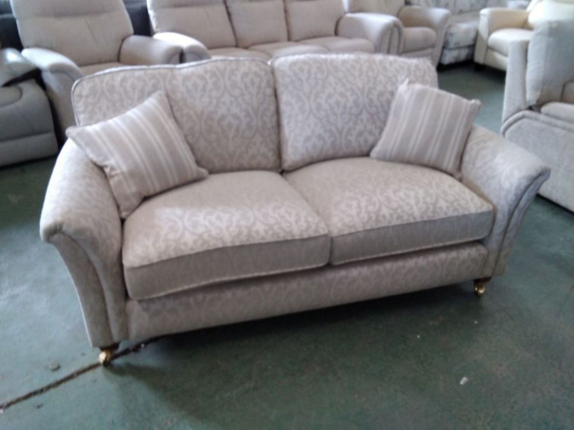 BEIGE PATTERNED 2 SEATER SOFA (TROO2963-WO1430670)
