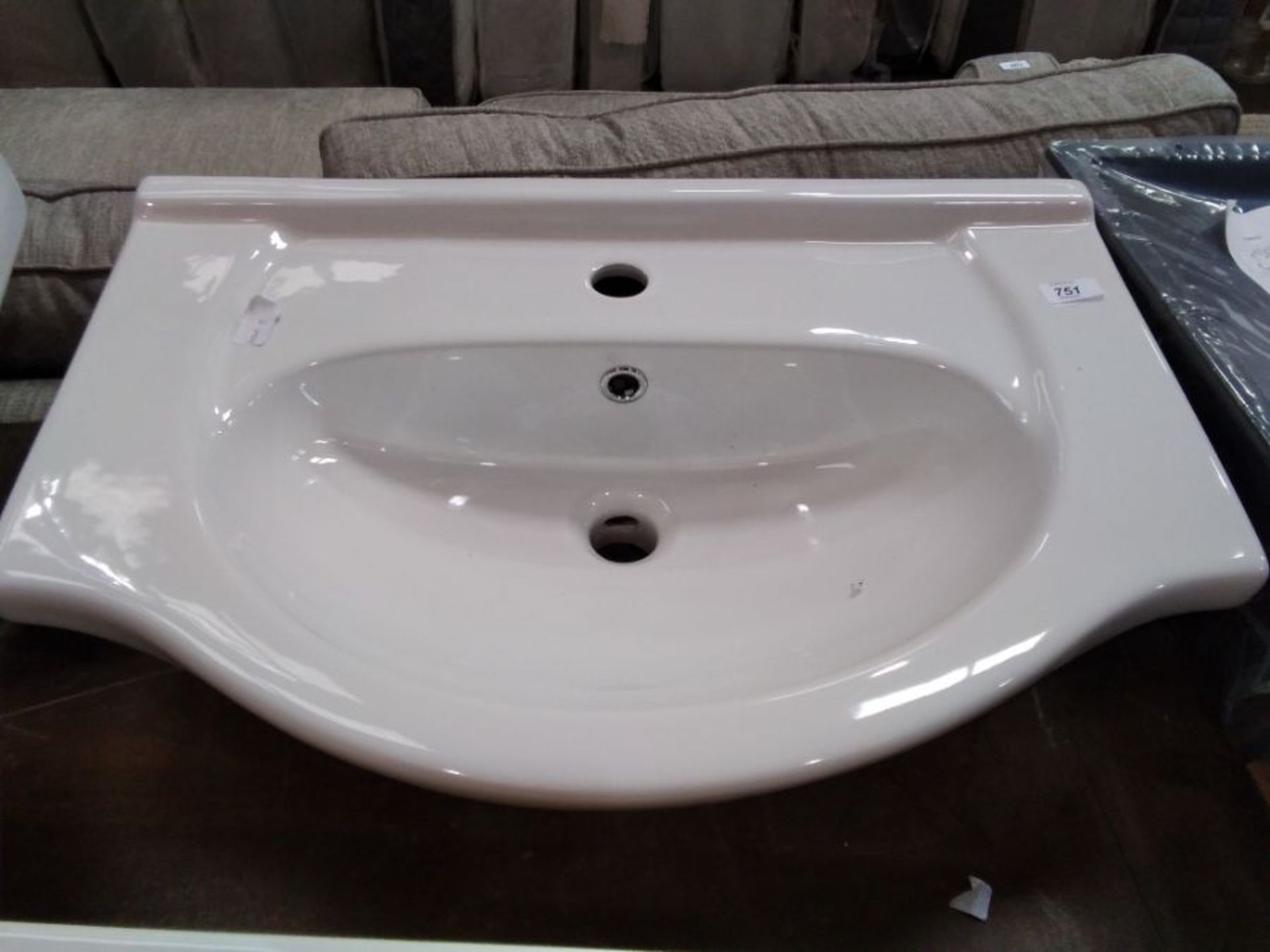 Nuie,Classic 650Mm 1T/H Basin RRP -£56.99 (25565/12 -REQ10697)(WHITE)