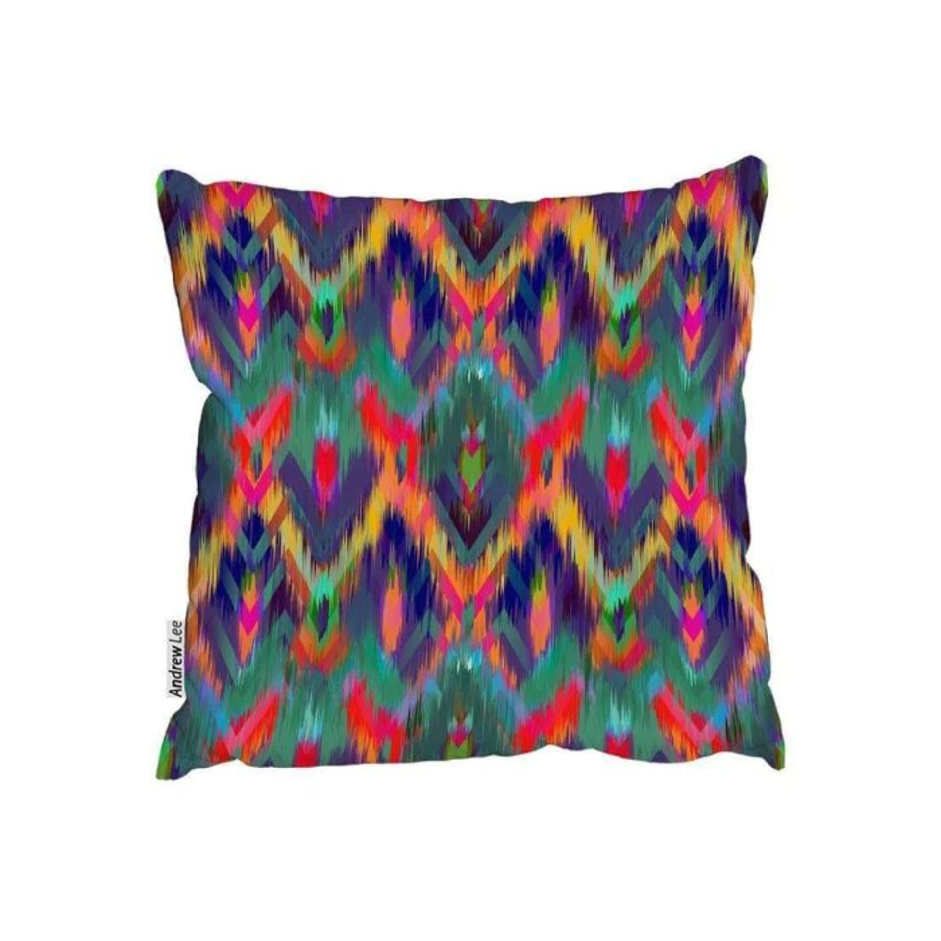 Andrew Lee, Abstract Ethnic Ikat Pattern Outdoor Cushion - RRP£52.99(BBOH3966 - 29435/126) - Image 4 of 4