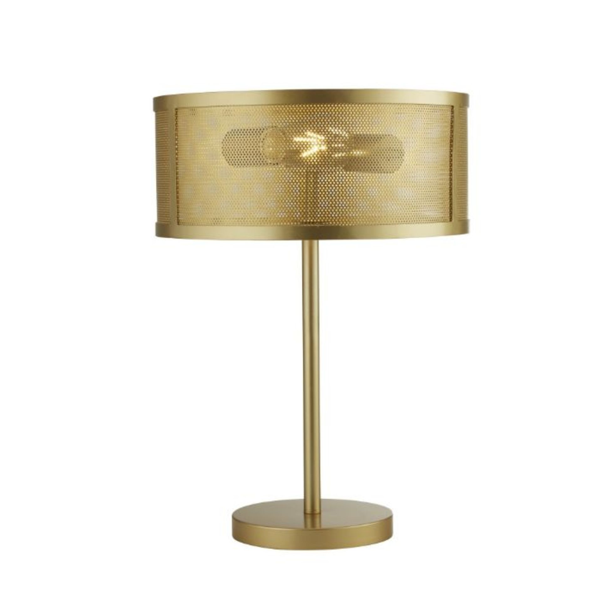 FISHNET 2LT TABLE LAMP, MATT GOLD