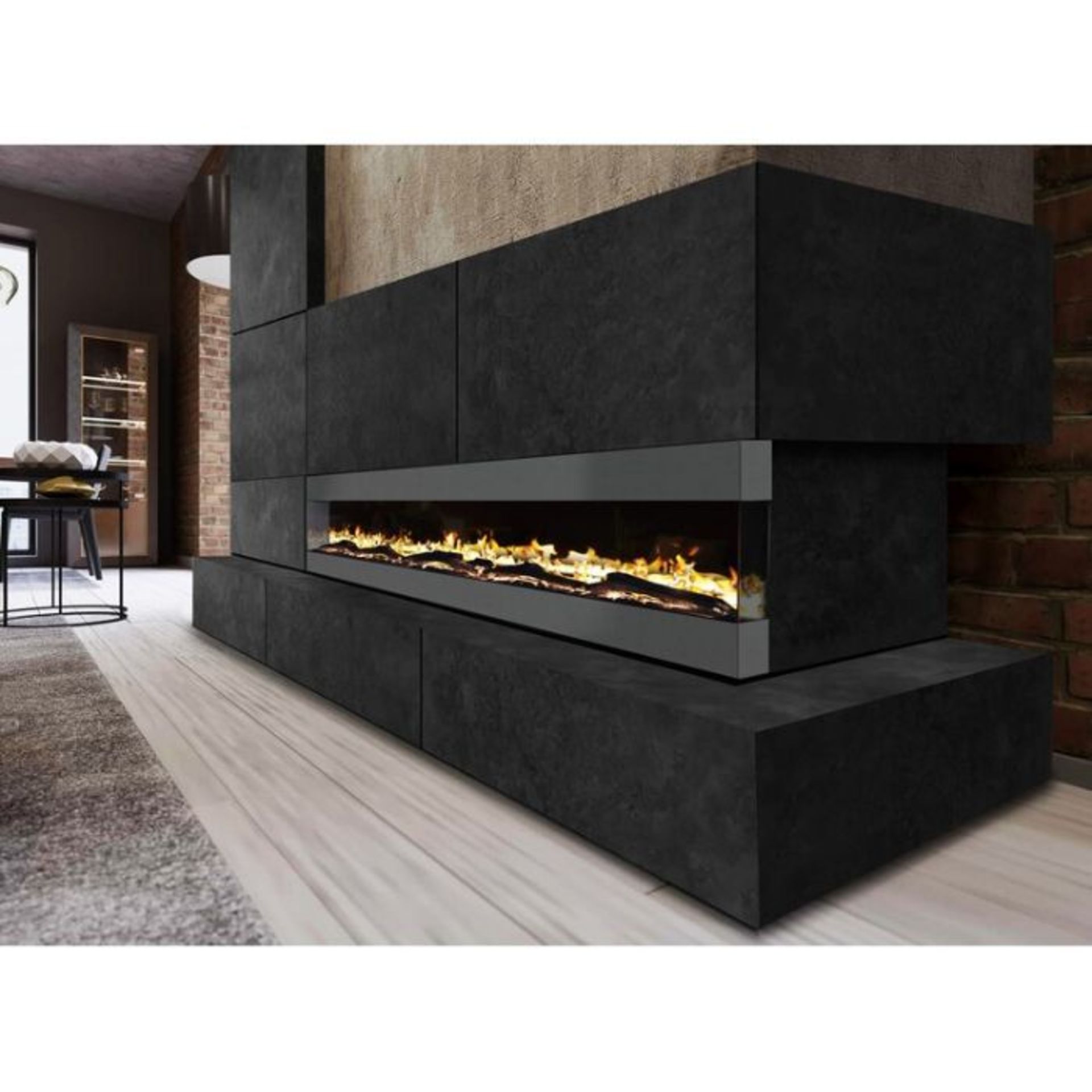 Hykkon,Grey 42 Inch Electric Fire (U003138169) RRP