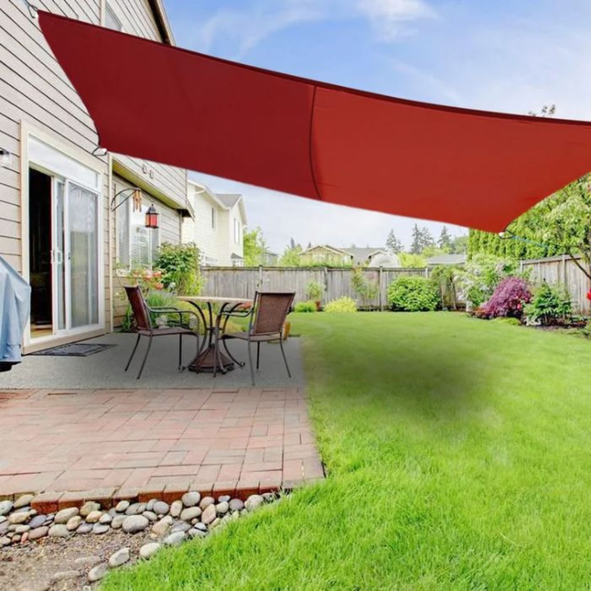 Quiogu 4m x 6m Rectangular Shade Sail (RED) (VDBC2