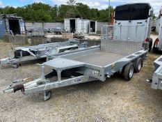 Unused Ifor Williams GX106 Ramp Twin Axle Trailer, Paperwork & Keys Included, Bed Size 3.03m x 1.