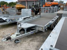 Unused Ifor Williams GX126 Ramp Tri Axle Trailer, Paperwork & Keys Included, Bed Size 3.66m x 1.84m,