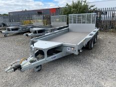 Unused Ifor Williams GX126 Ramp Twin Axle Trailer, Paperwork & Keys Included, Bed Size 3.66m x 1.