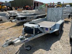 Unused Ifor Williams GH94BT Ramp Twin Axle Trailer, Paperwork & Keys Included, Bed size 2.79m. x 1.